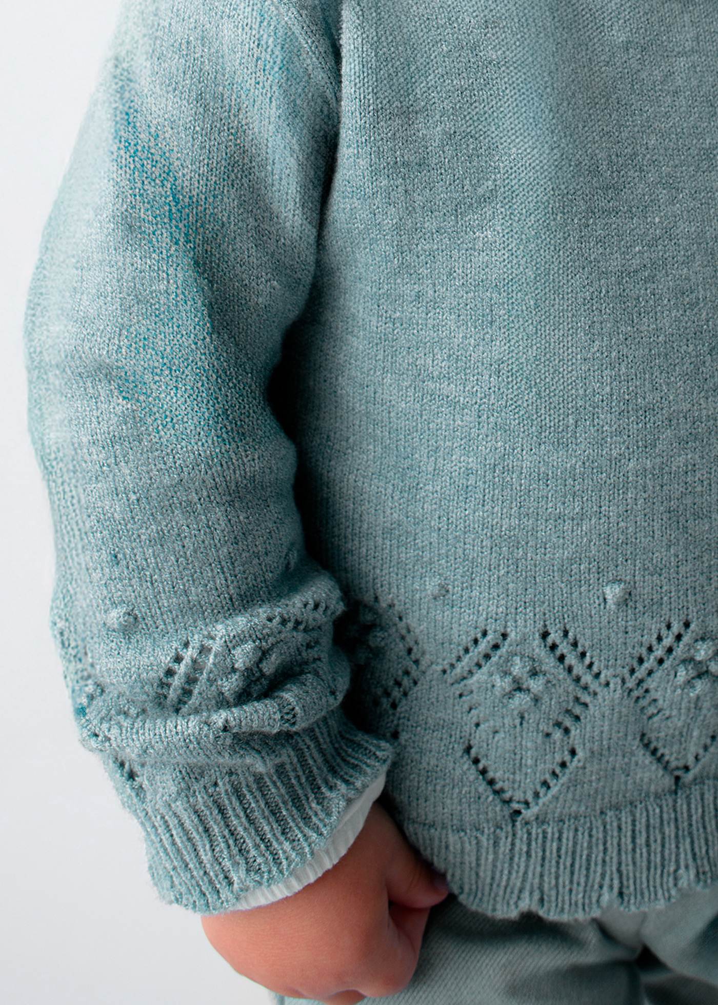 Sweter ażurowy dla niemowlęcia
