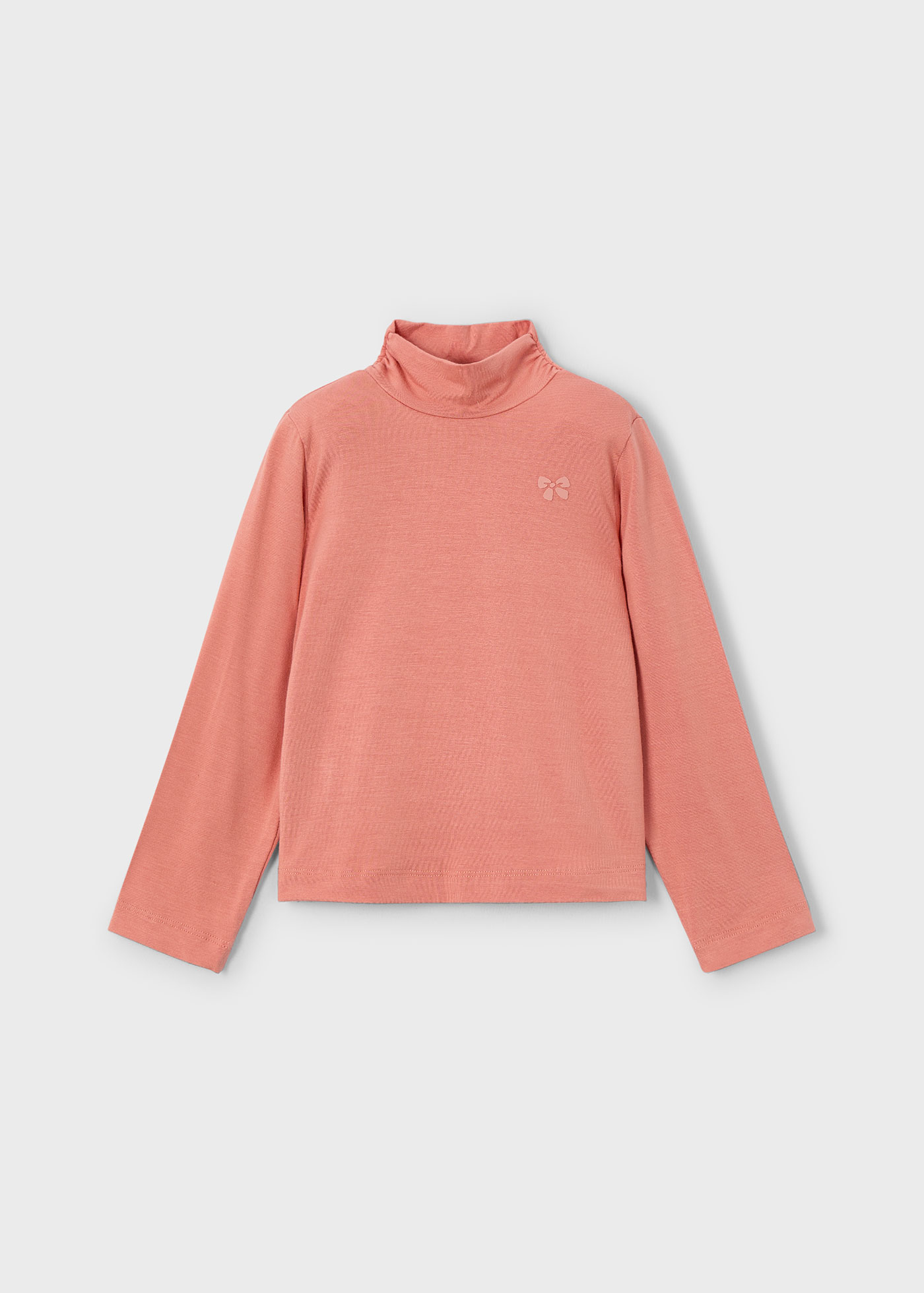 Girl Basic Mock-Neck T-Shirt