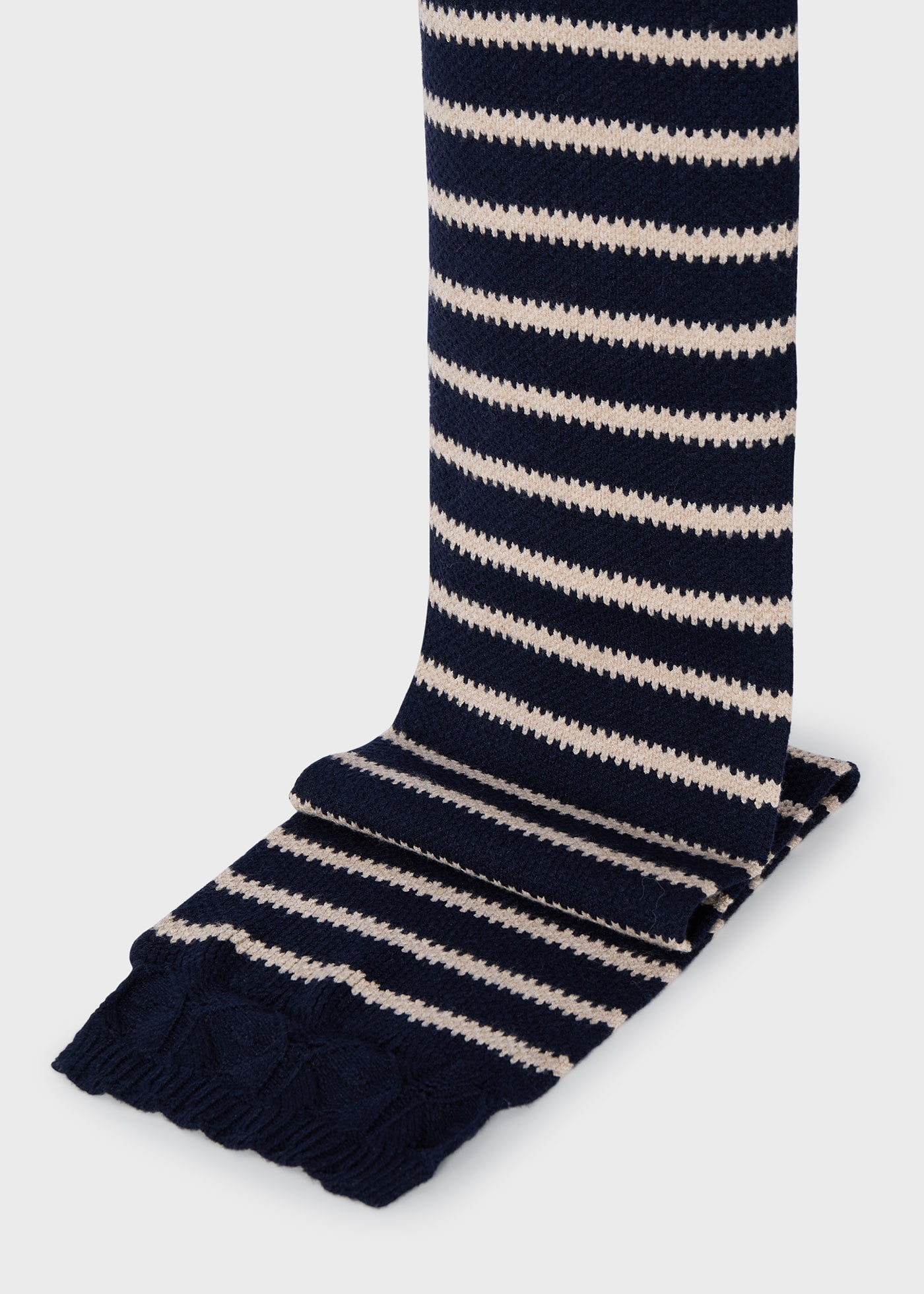 Girl Striped Hat and Scarf Set