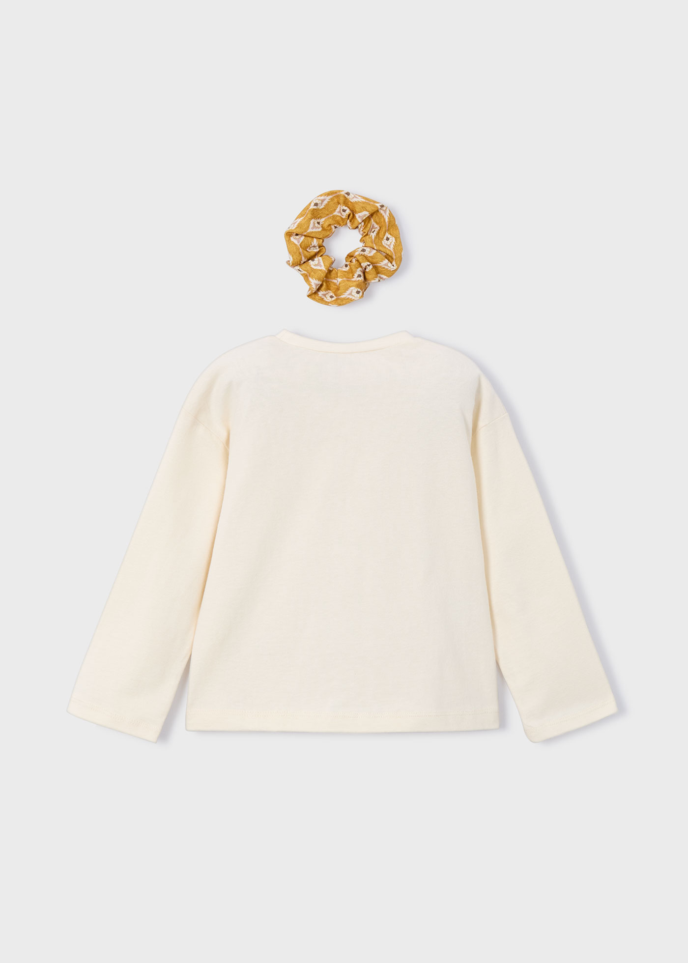 Camiseta con coletero niña