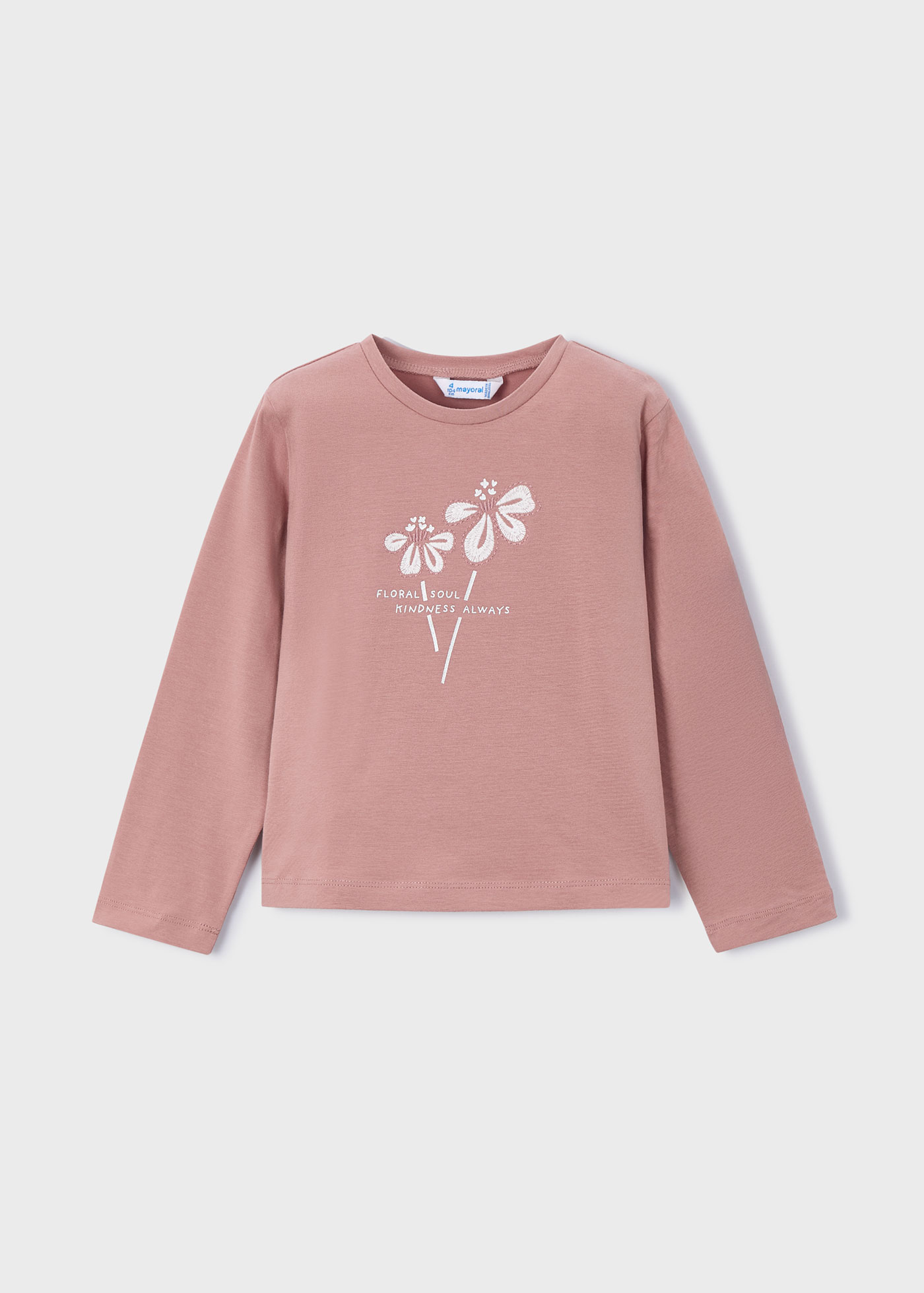 Shirt basic Blume Mädchen