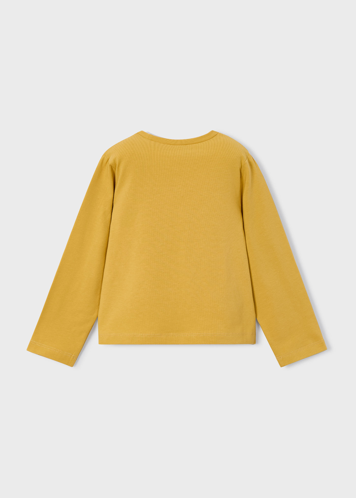 Тениска basic с цвете за момиче