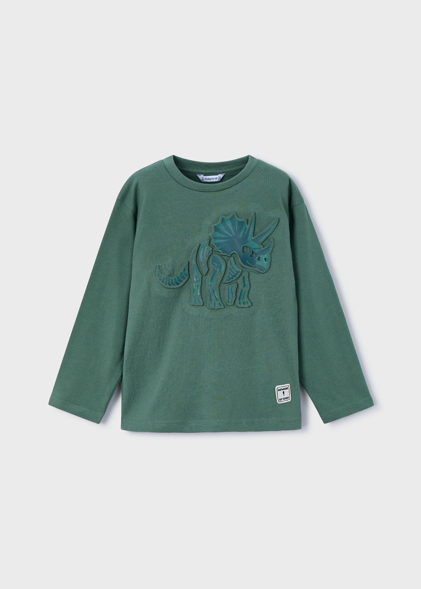 Camiseta dinosaurio relieve niño