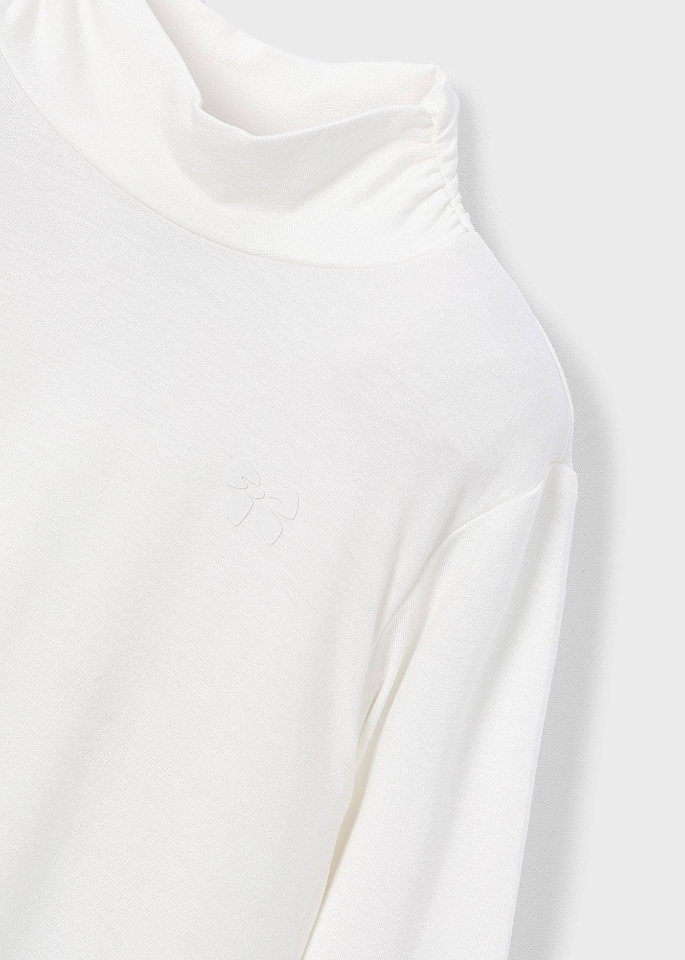 Girl Basic Mock-Neck T-Shirt