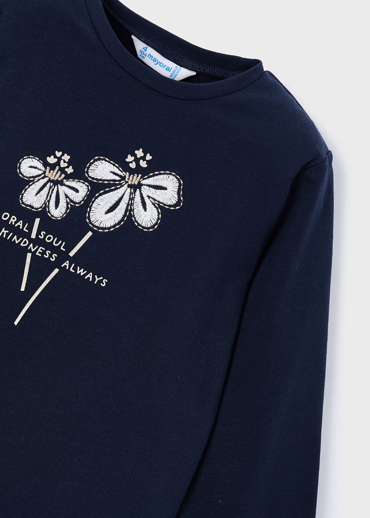 Tricou basic floare fetita