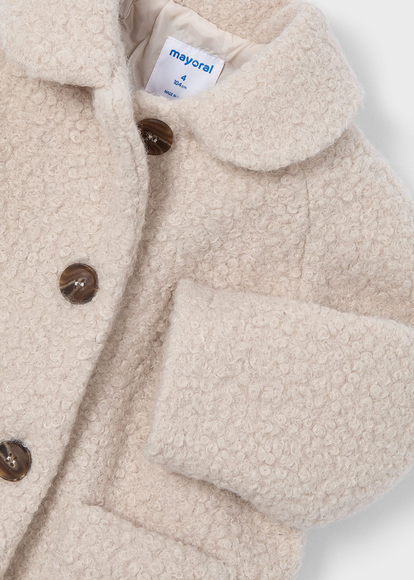 Manteau en tissu éponge fille
