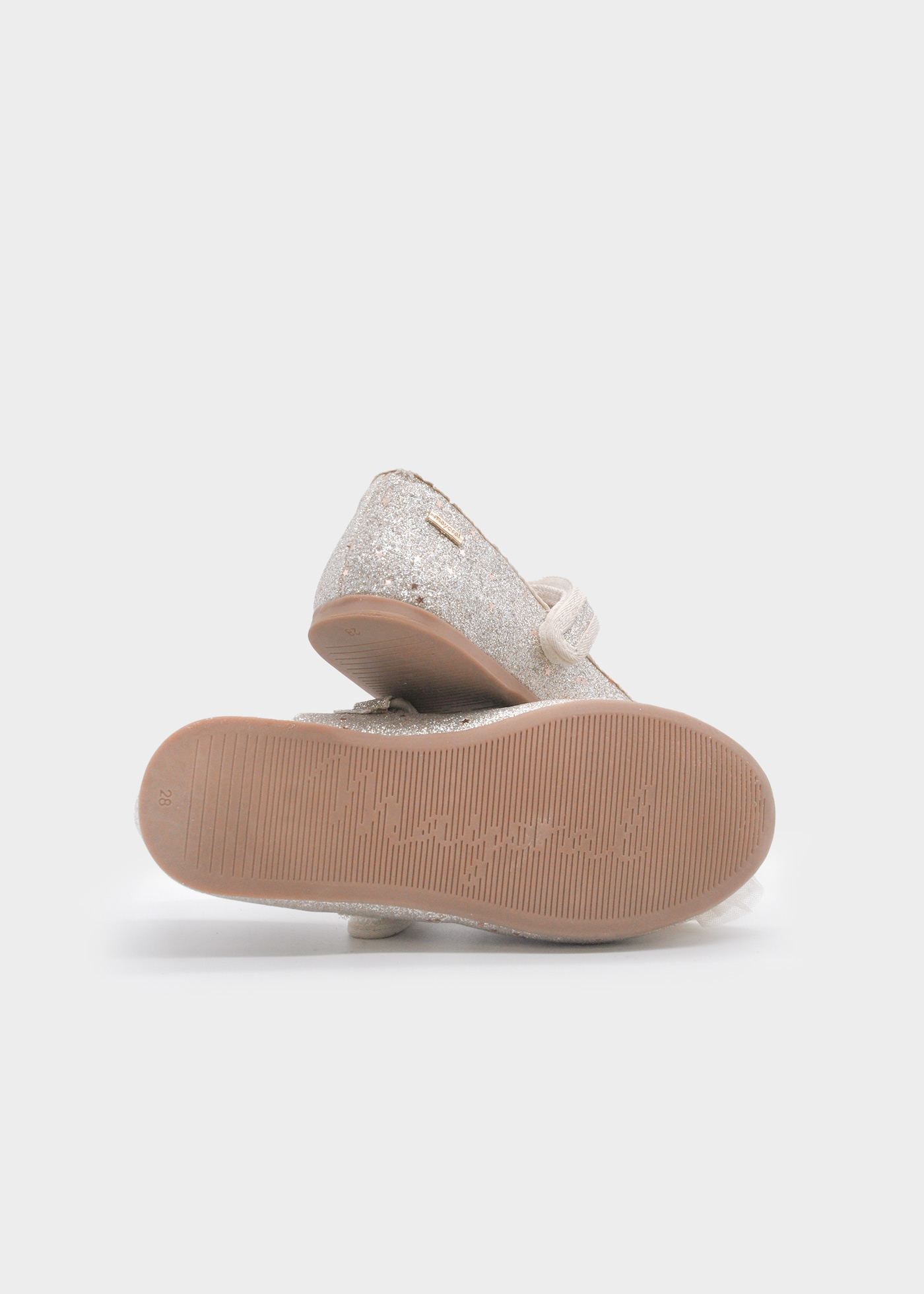 Ballerines nœud paillettes fille