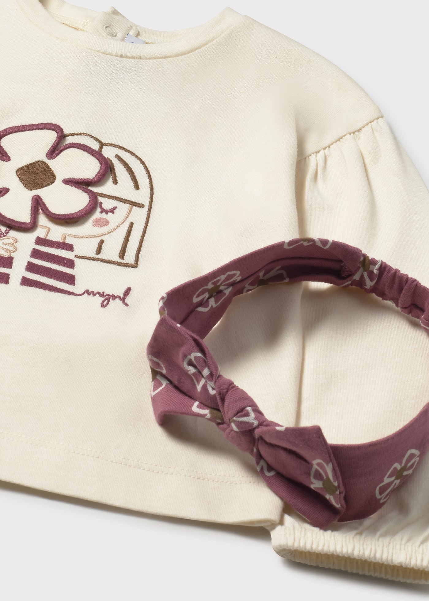 Babys shirt with headband