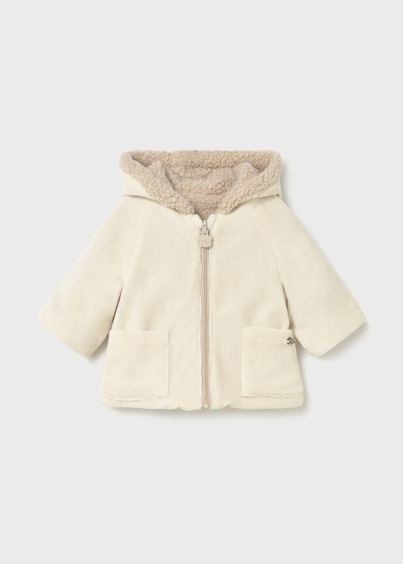 Newborn reversible sheepskin coat