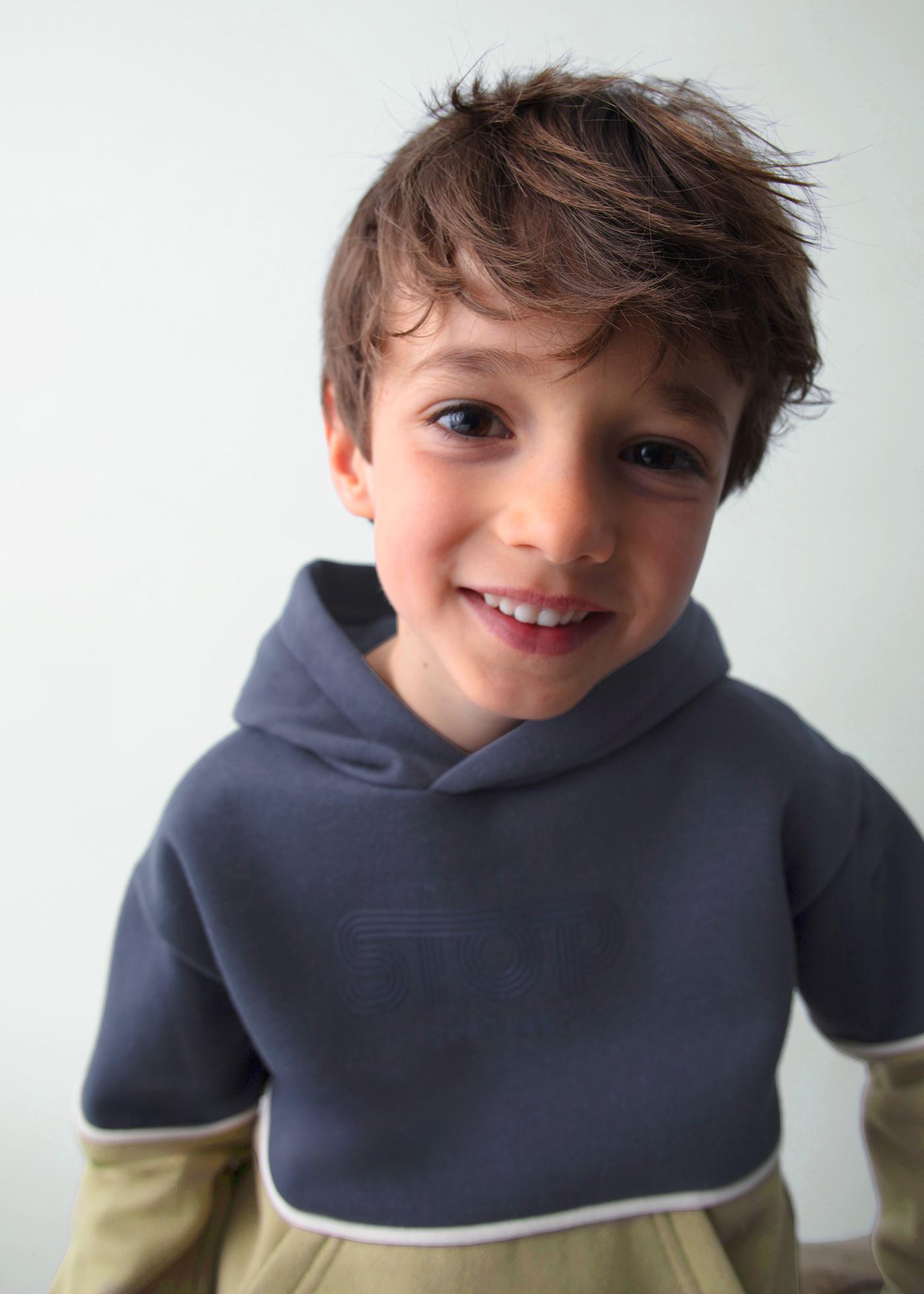 Boys contrast hoody