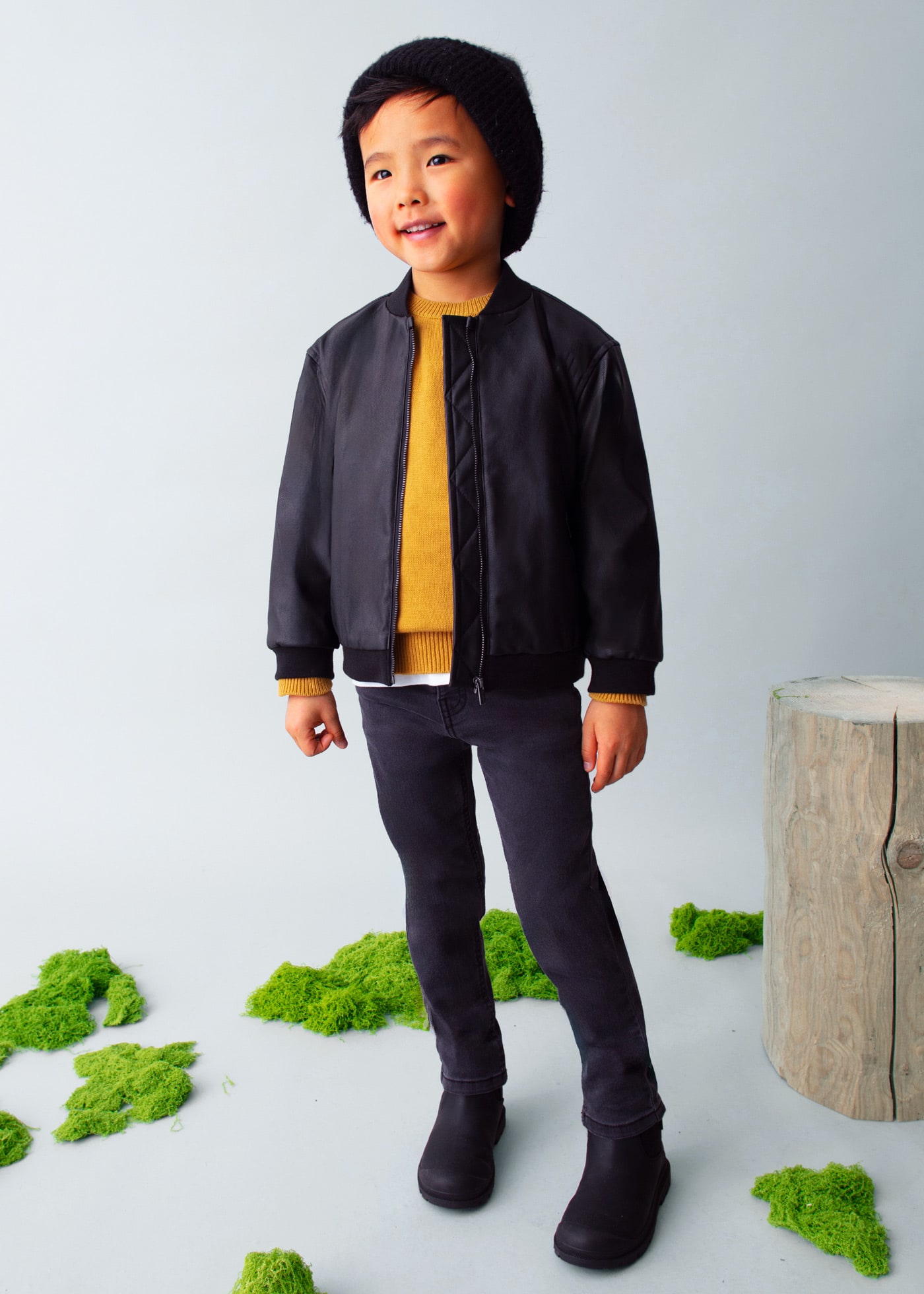 Veste en simili-cuir unisexe