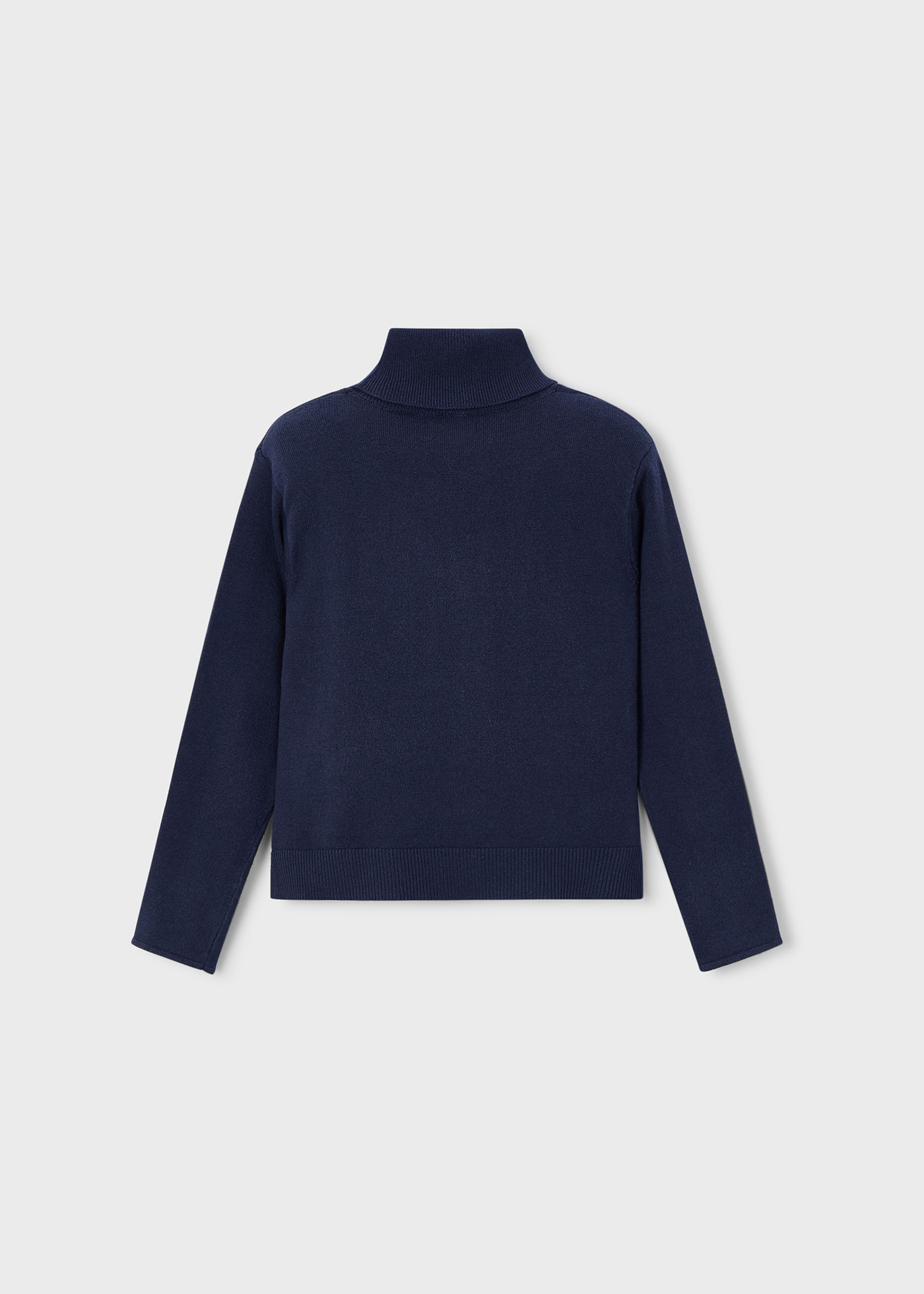 Pull col cheminée basique fille