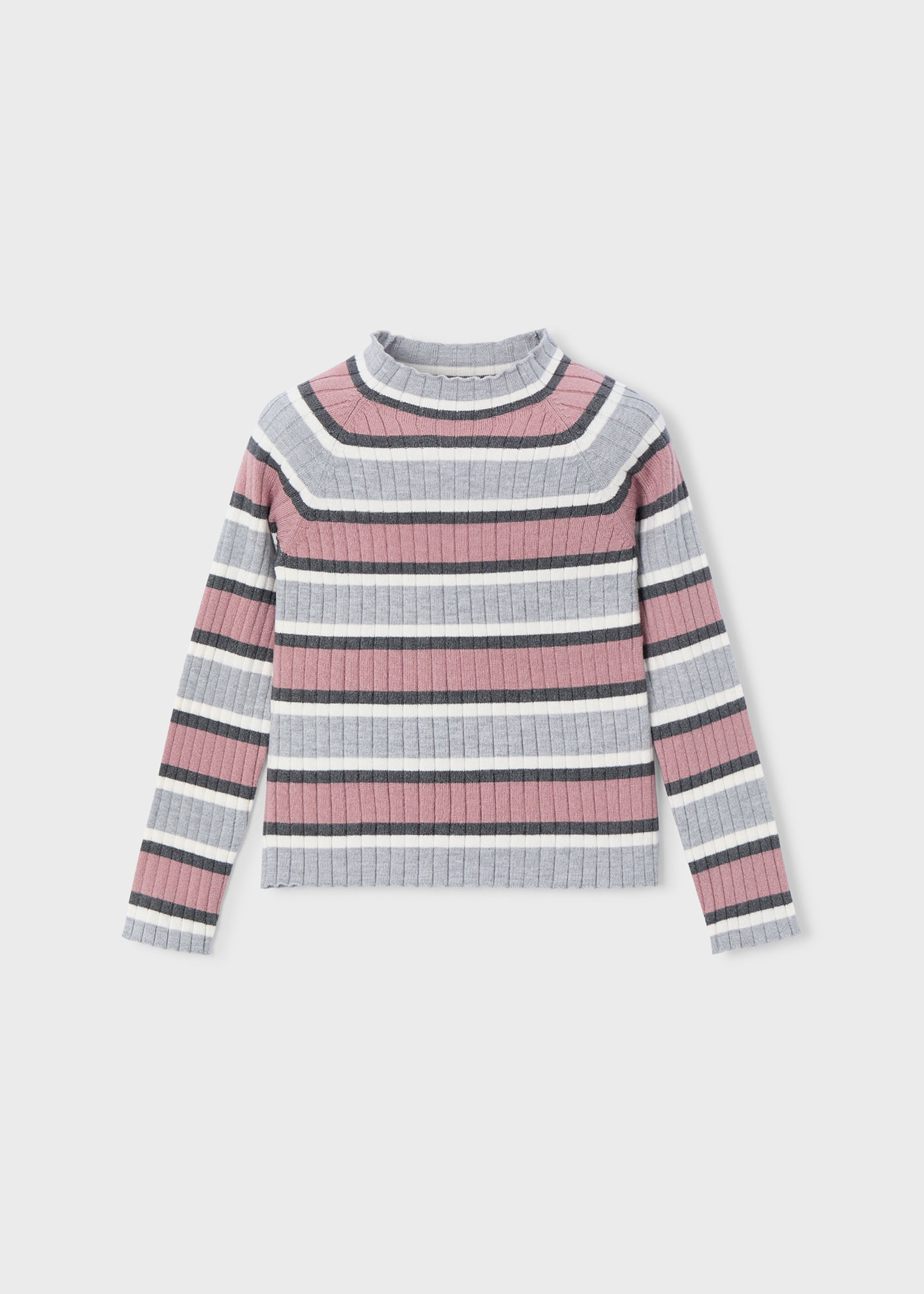 Camisola gola tricô menina