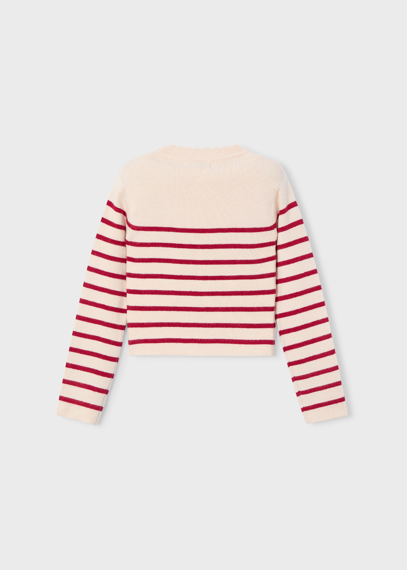 Pull tricot rayé fille