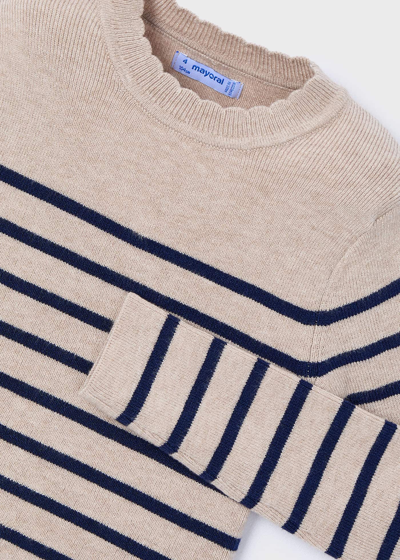 Girl Striped Knit Sweater