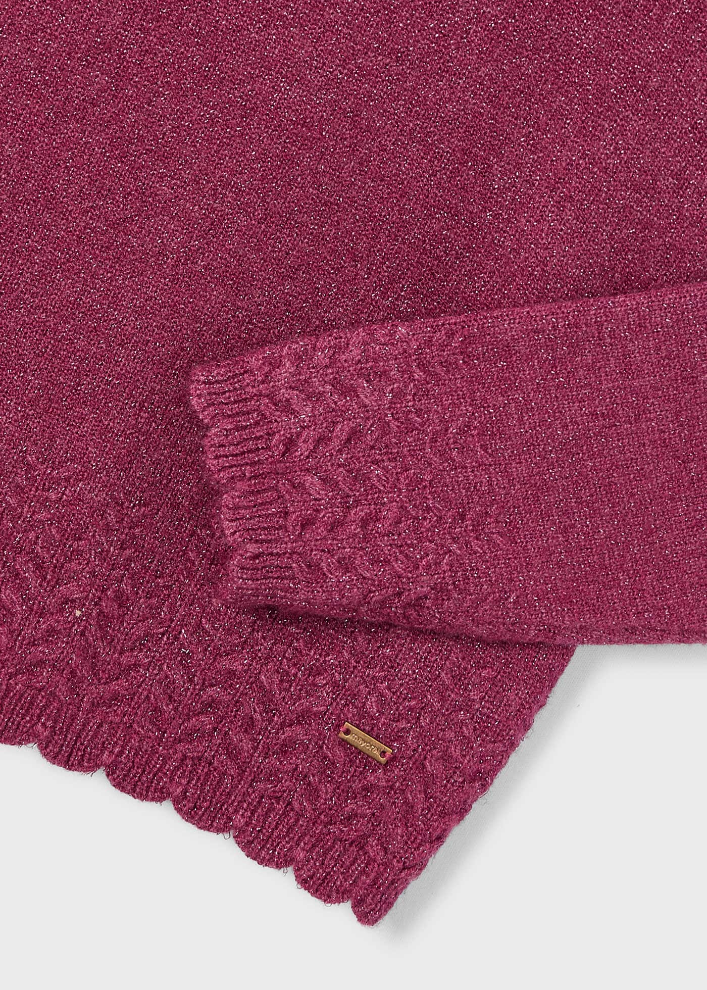 Girls plain knitted jumper