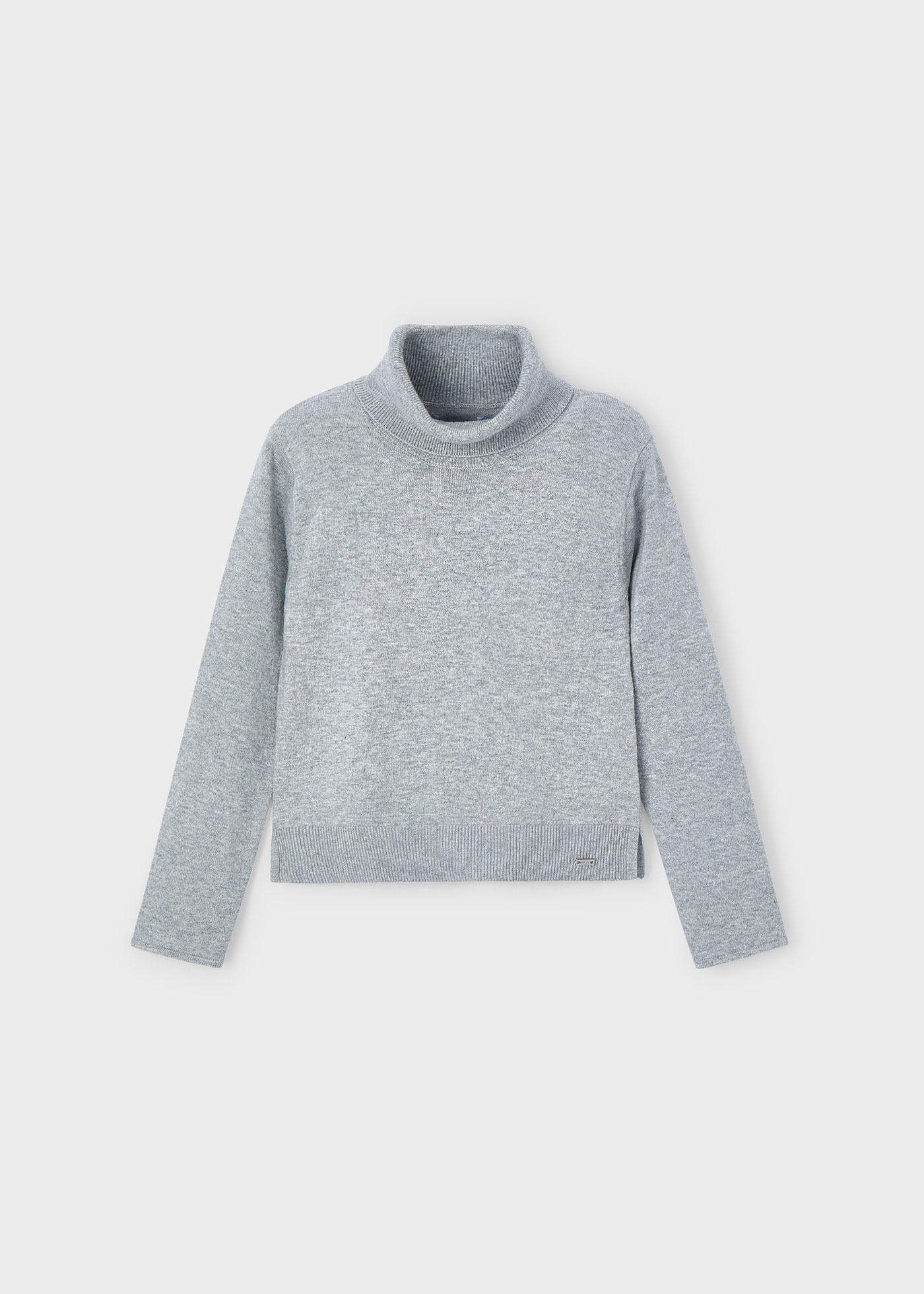 Pull col cheminée basique fille