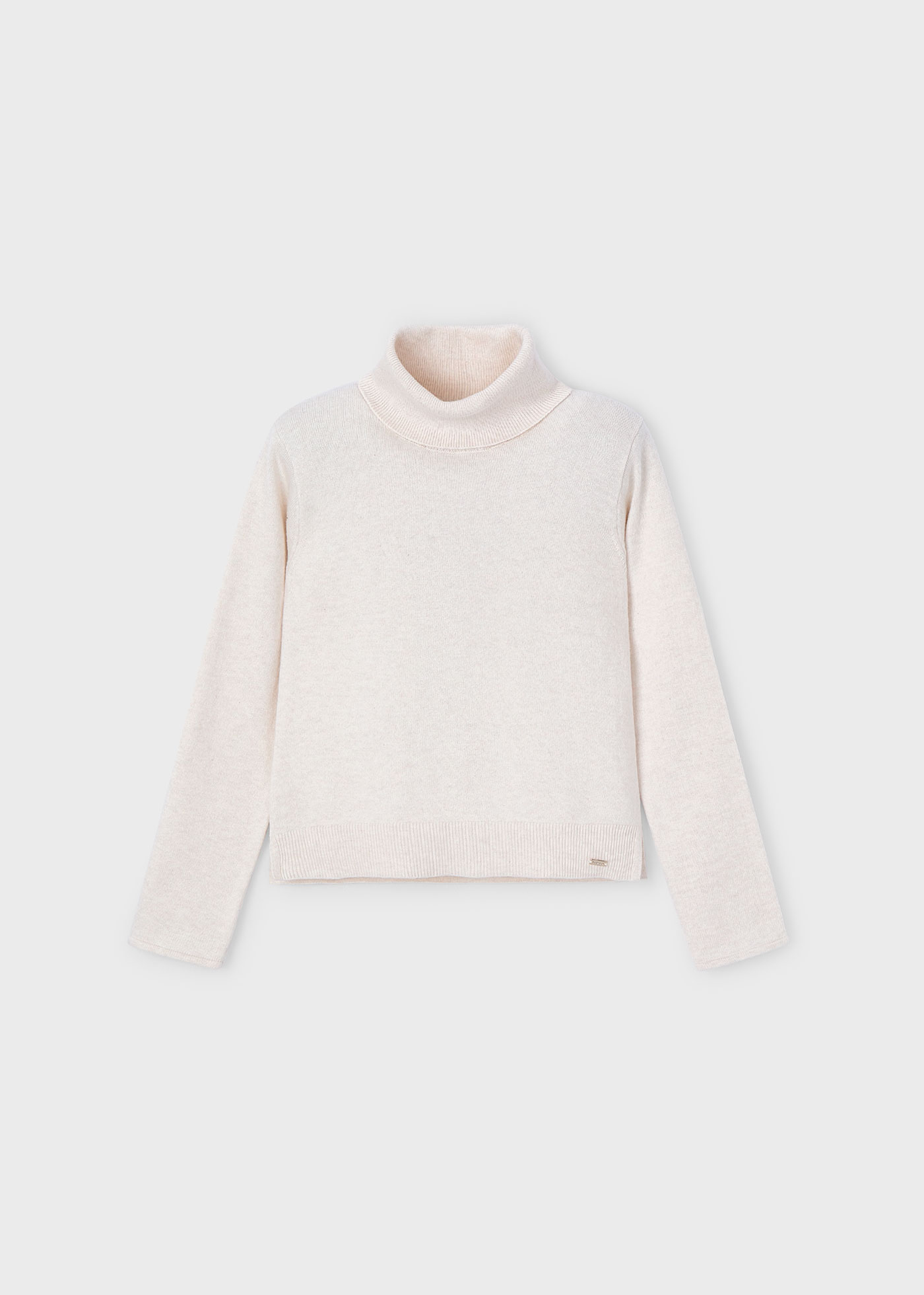 Blusa cuello alto básico niña