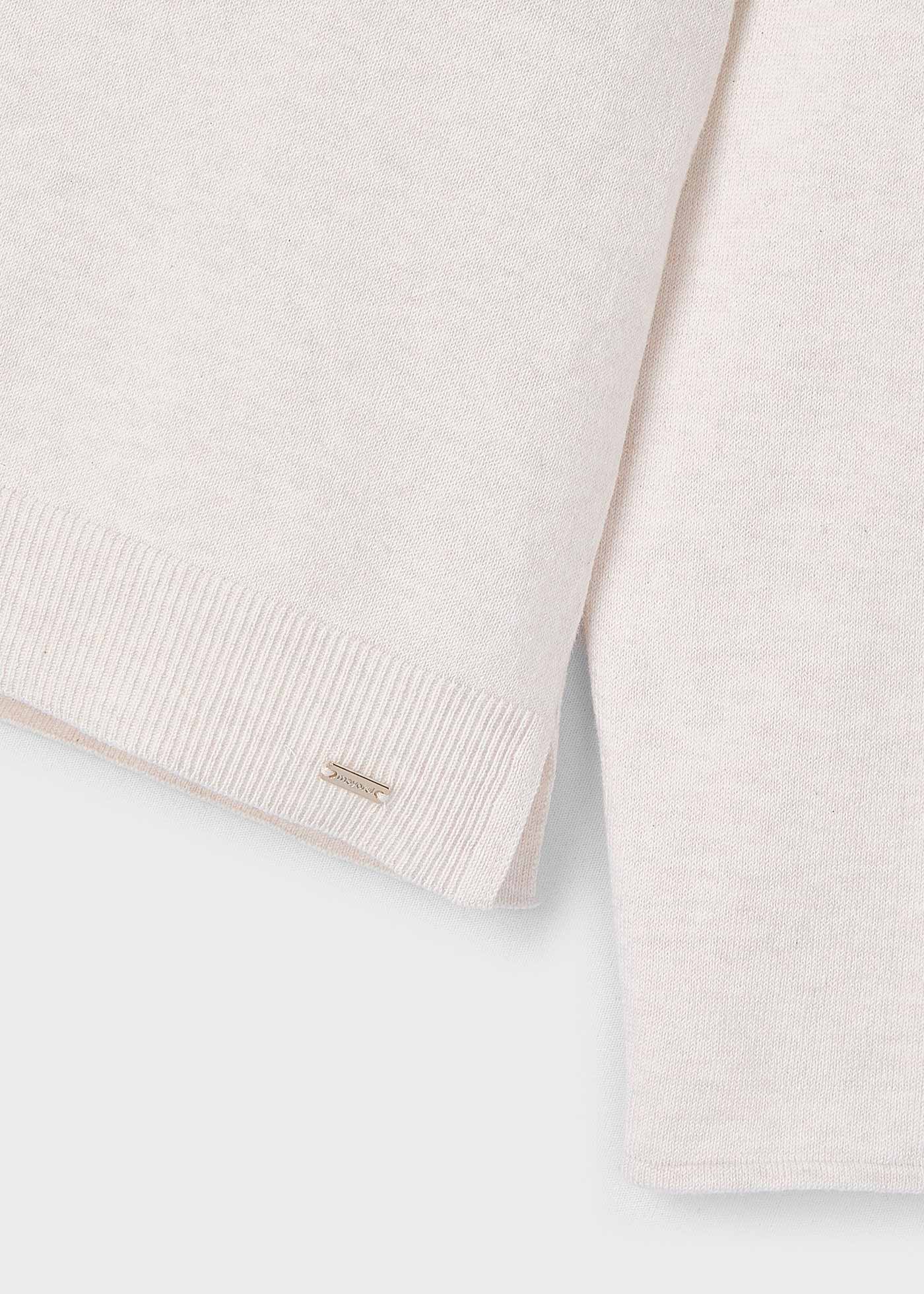 Pull col cheminée basique fille