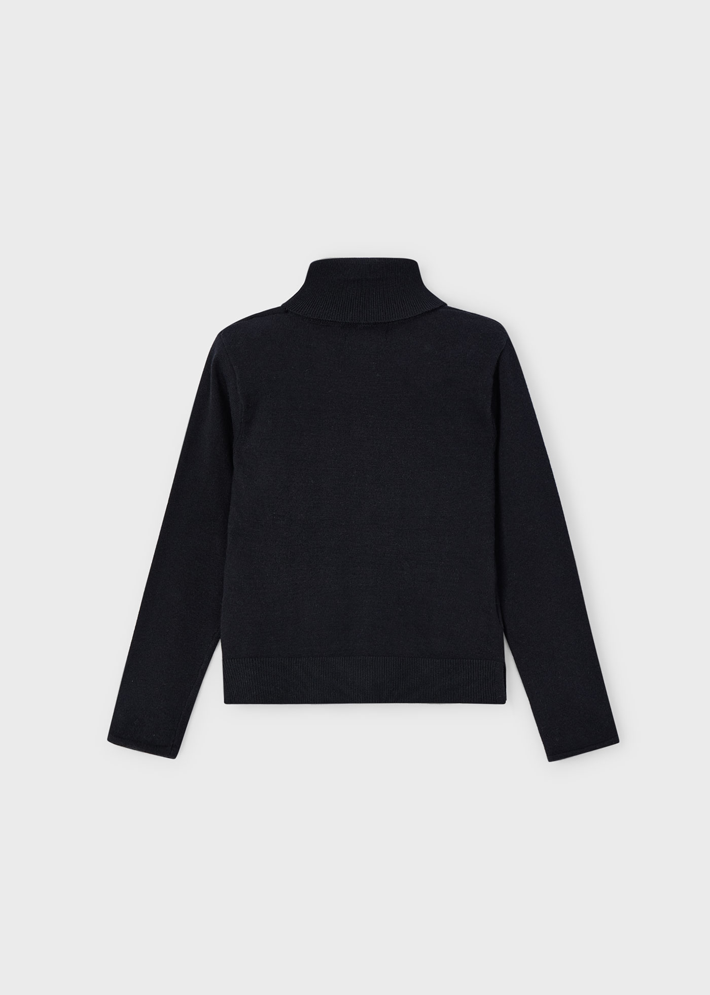 Pull col cheminée basique fille