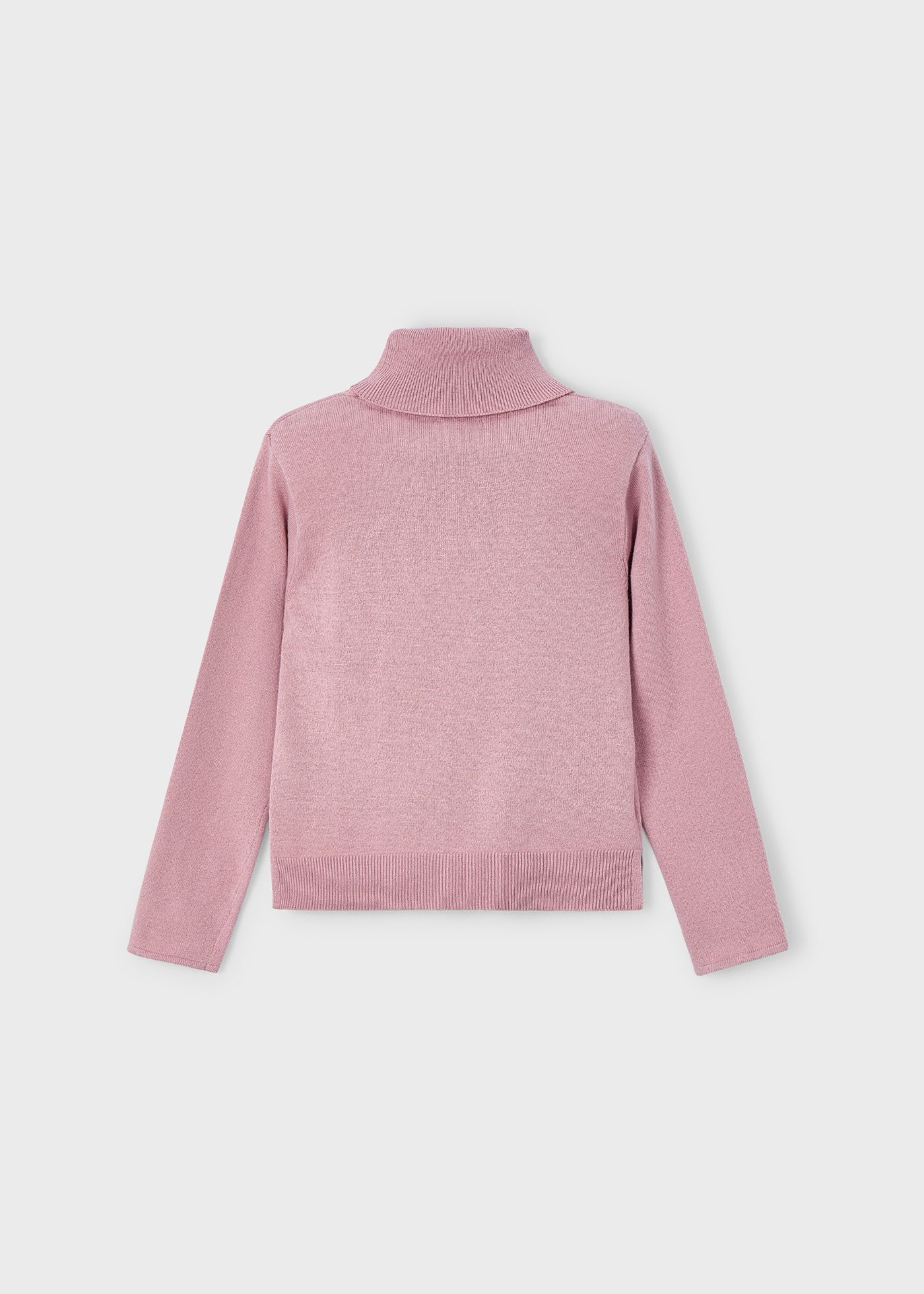 Pull col cheminée basique fille
