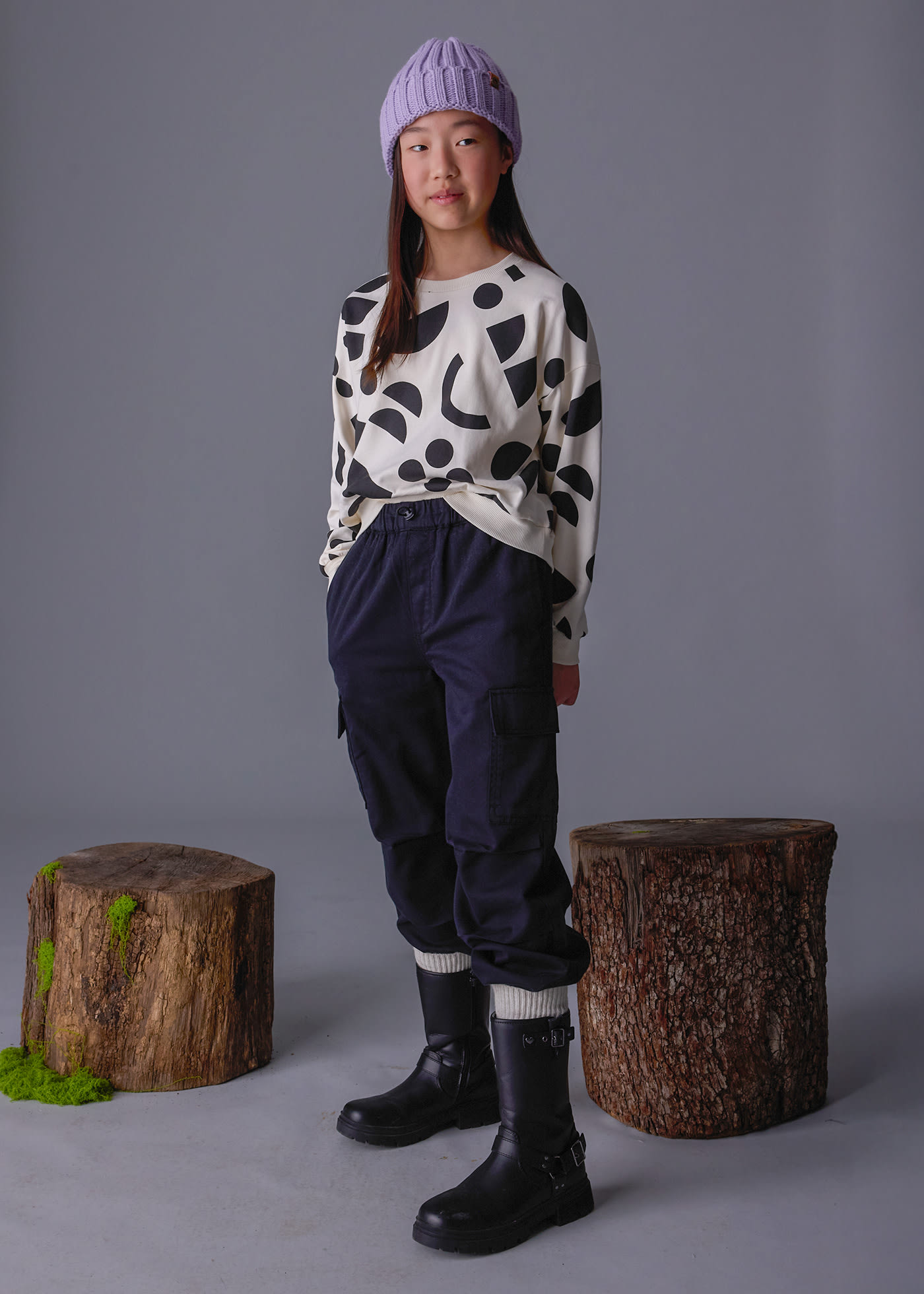 Spodnie cargo Jogger dla dziewczynki