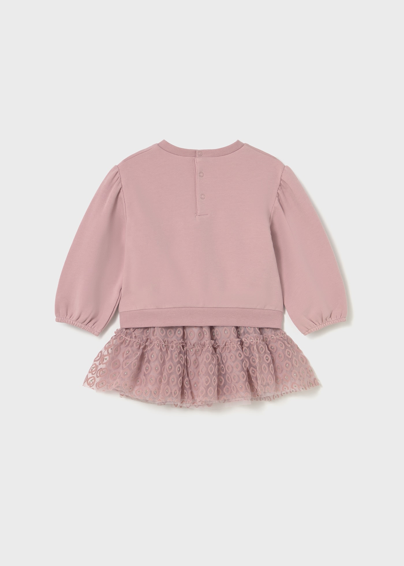 Conjunto saia tule e camisola bebé