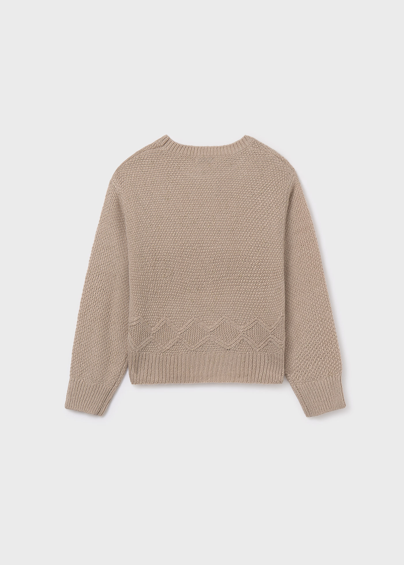 Girl Metallic Knit Sweater