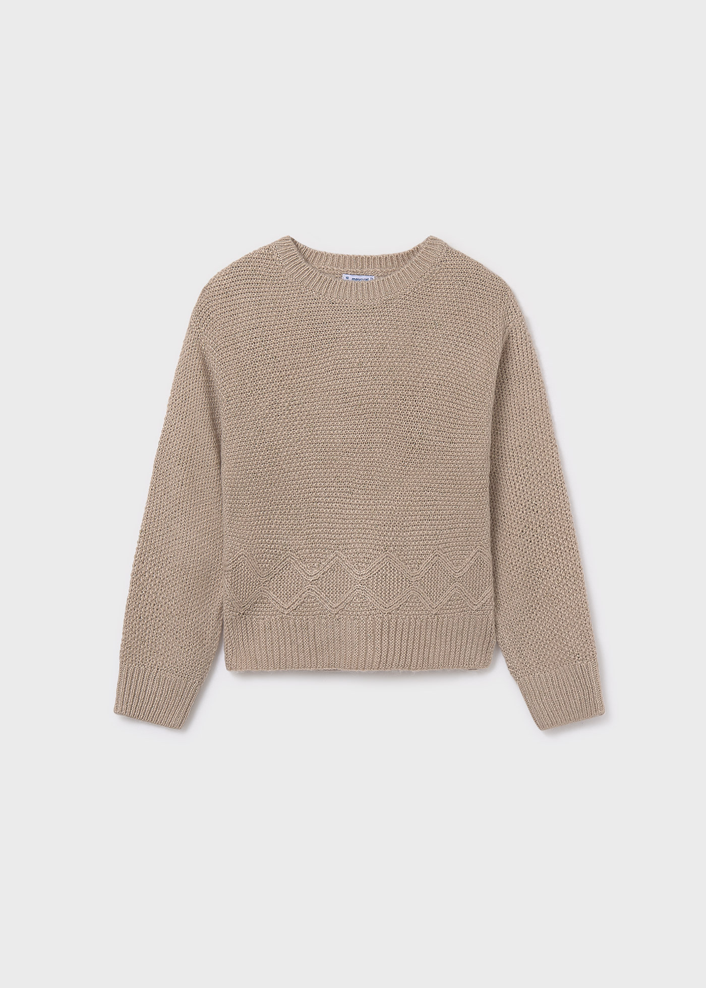 Girl Metallic Knit Sweater