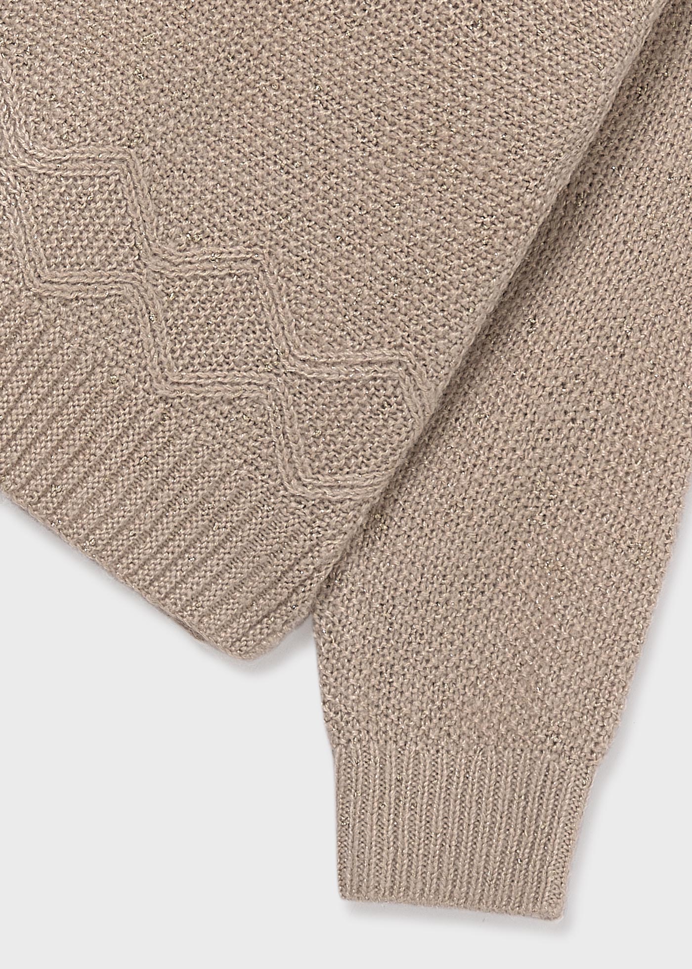 Girl Metallic Knit Sweater