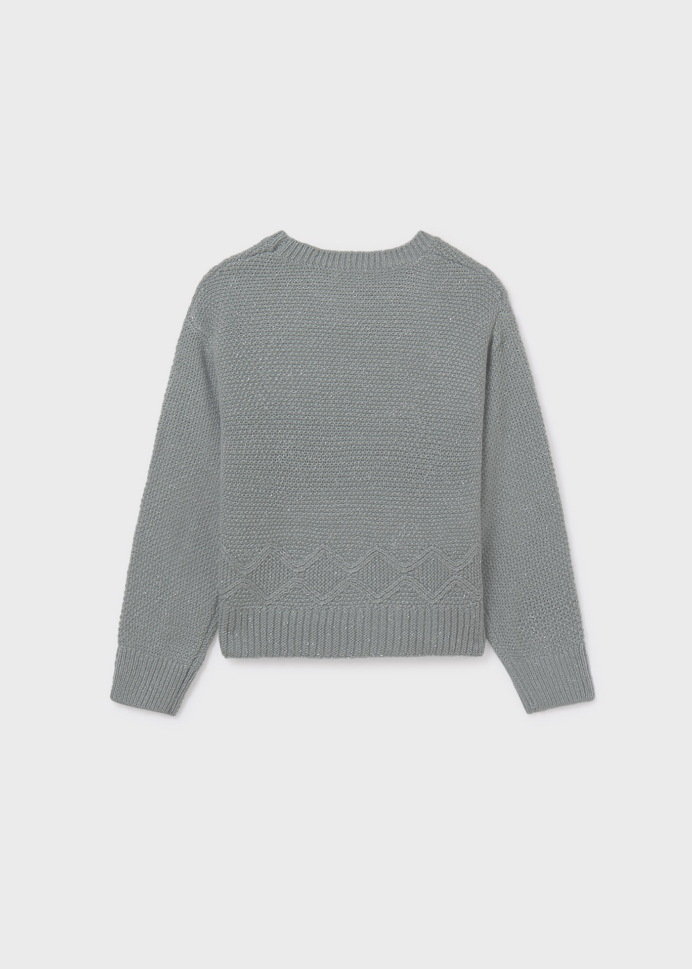 Girls metallic yarn jumper