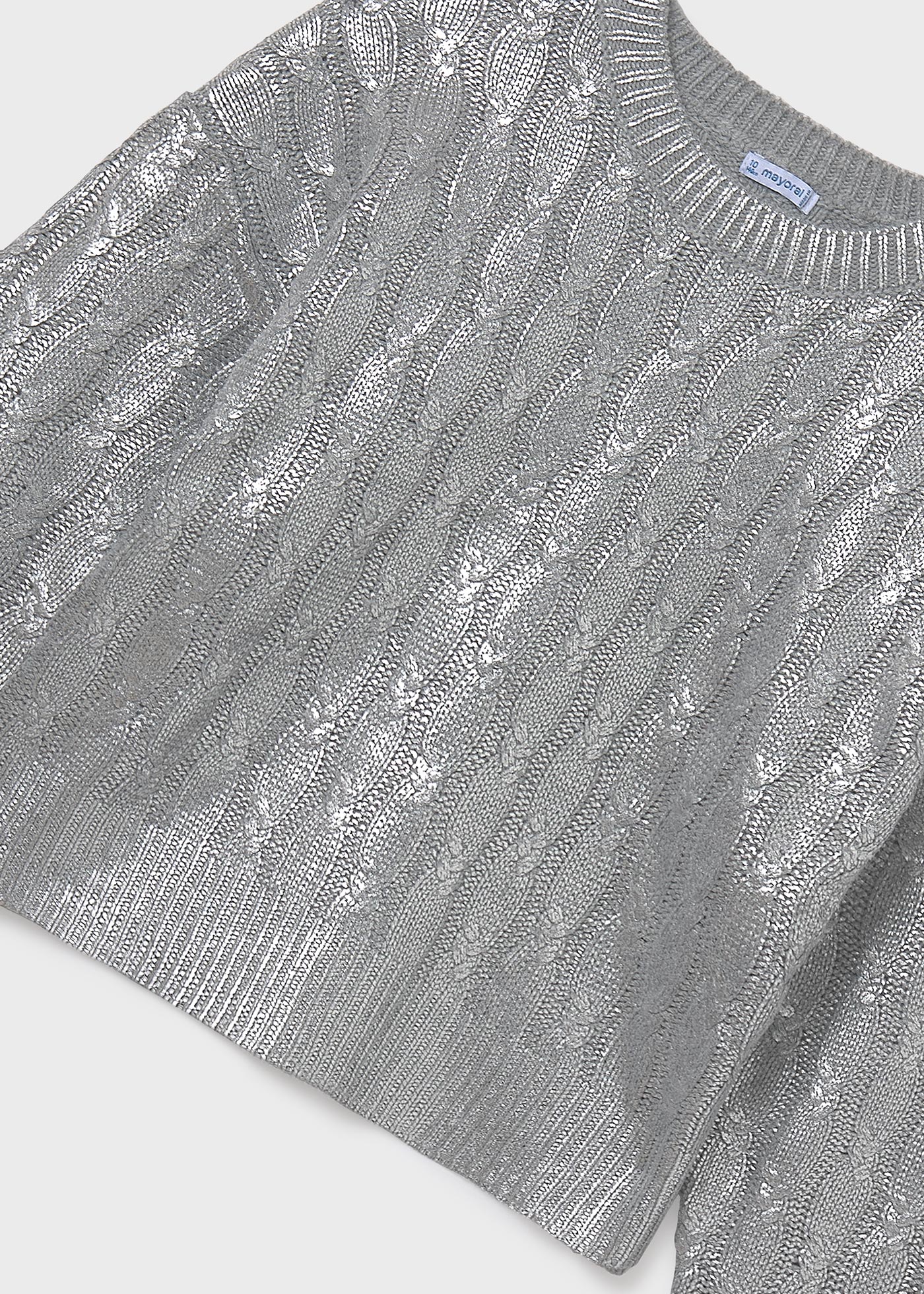 Girls braided knit jumper