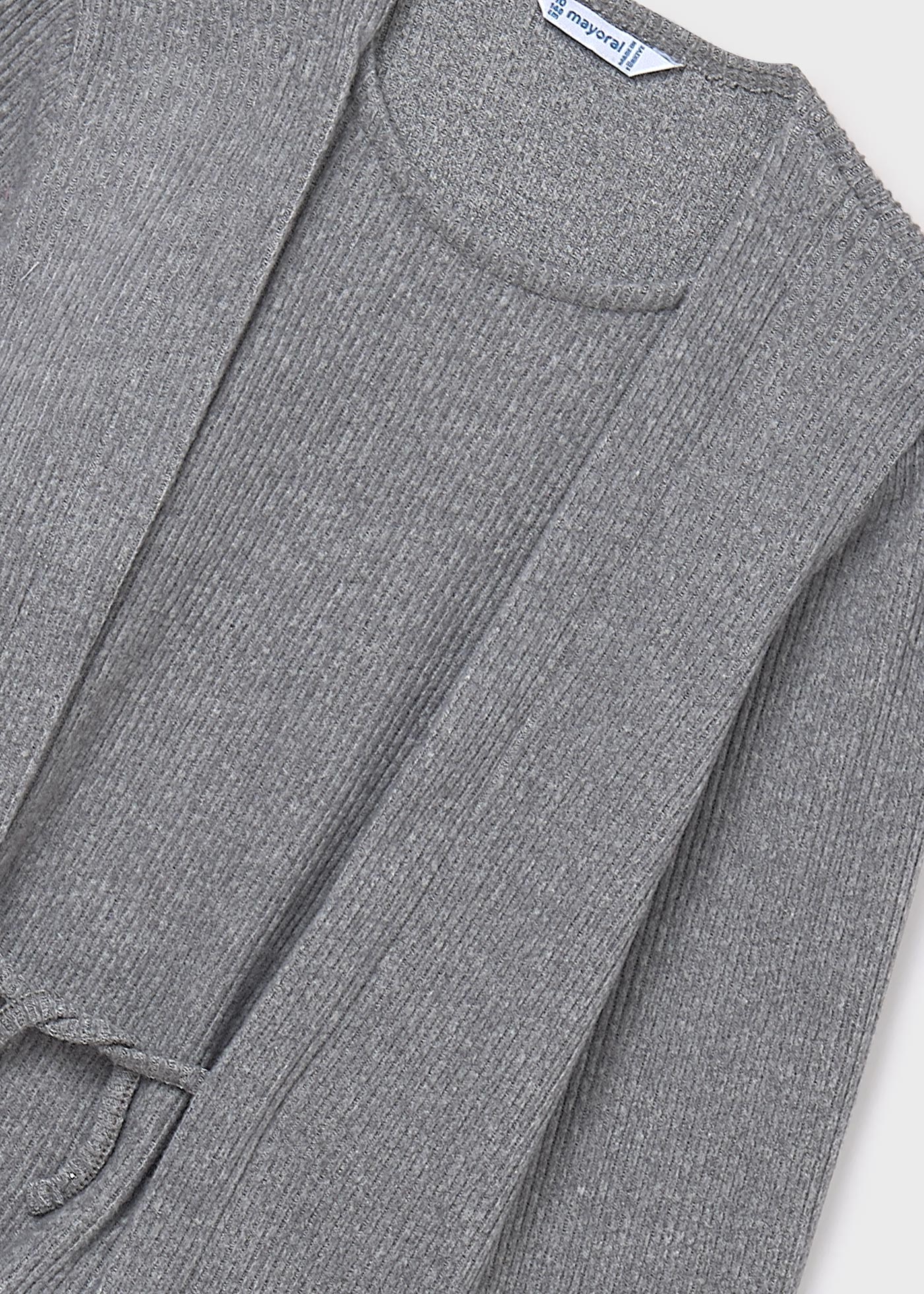 Cardigan top côtelé fille