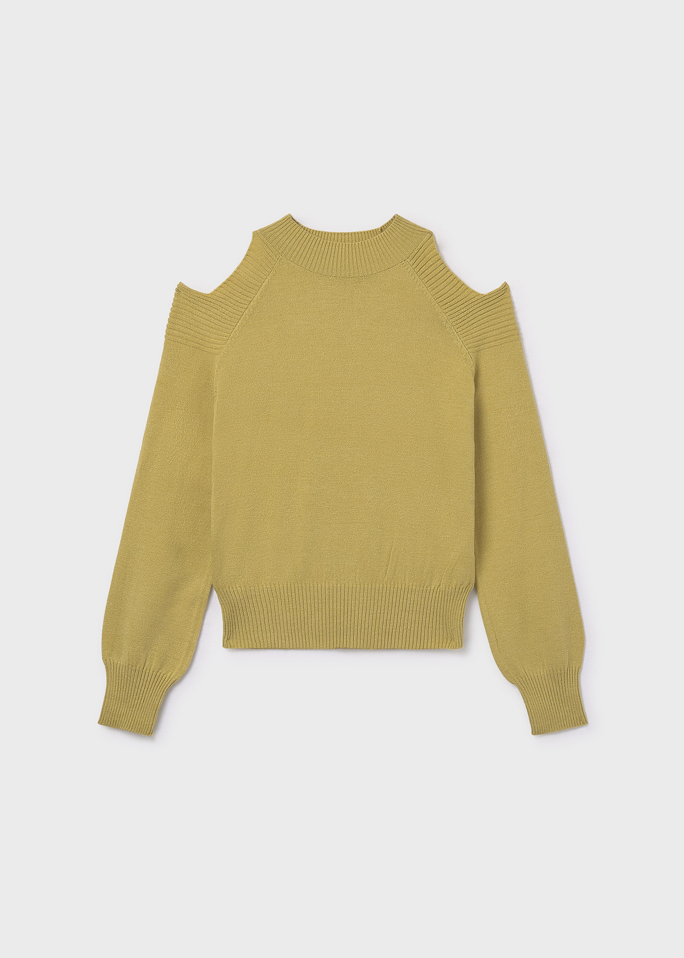 Girls open shoulder jumper