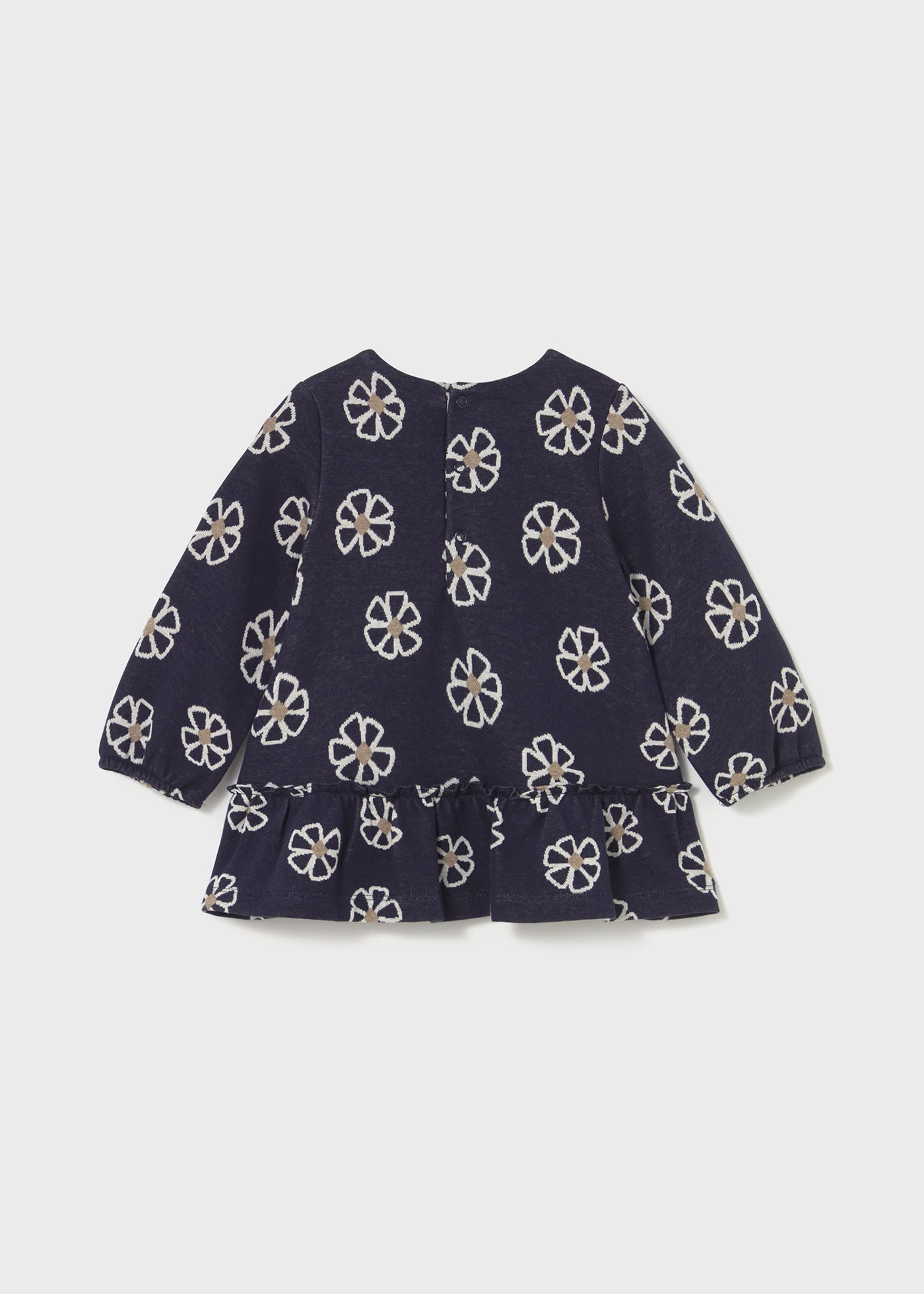 Vestido punto jacquard bebé