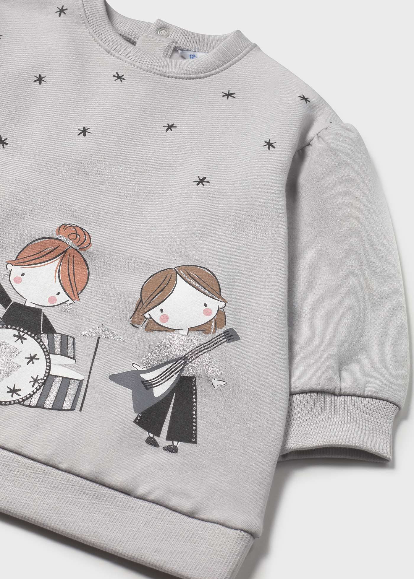 Robe en molleton imprimé bébé