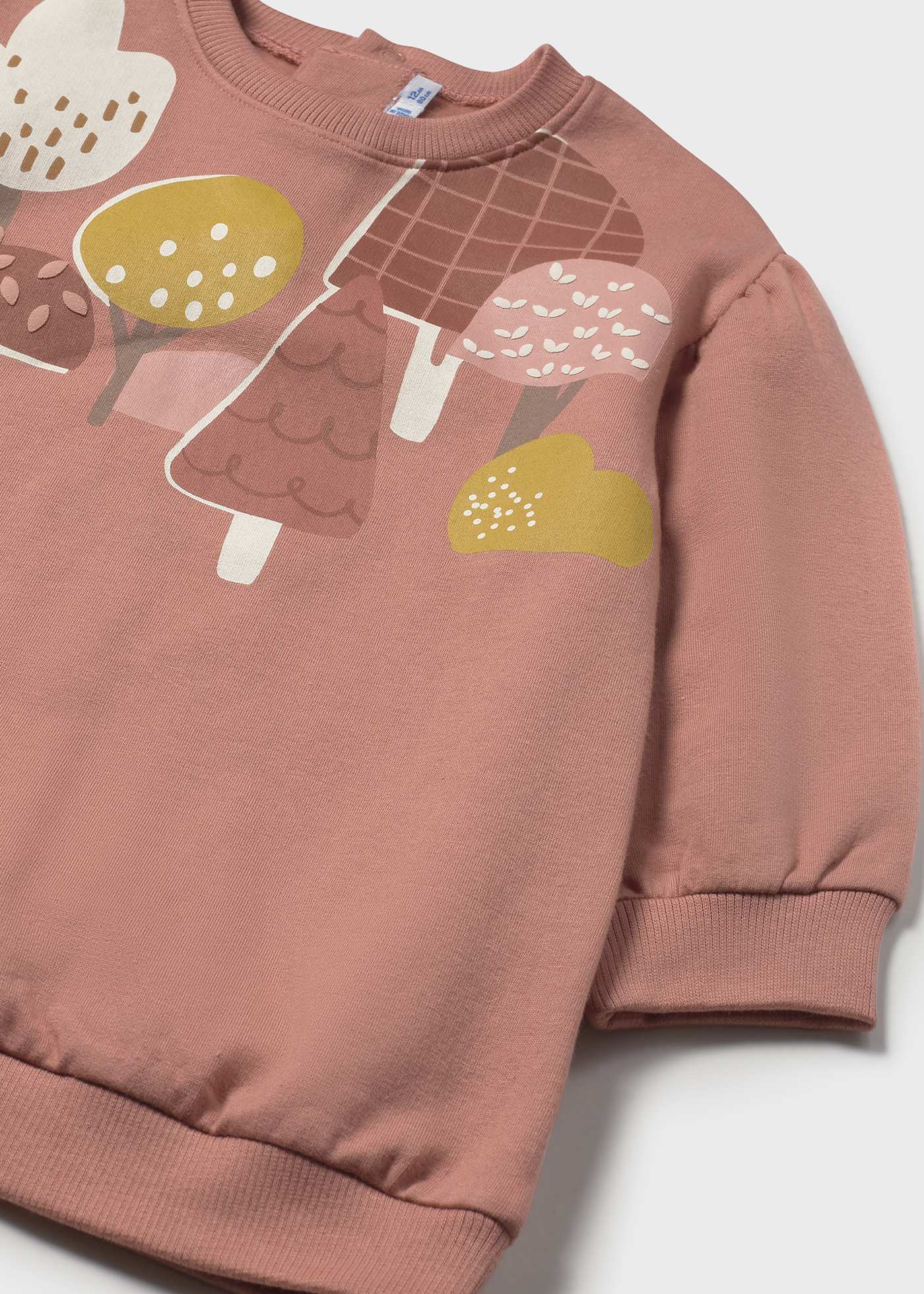 Baby fleece dress with graphic