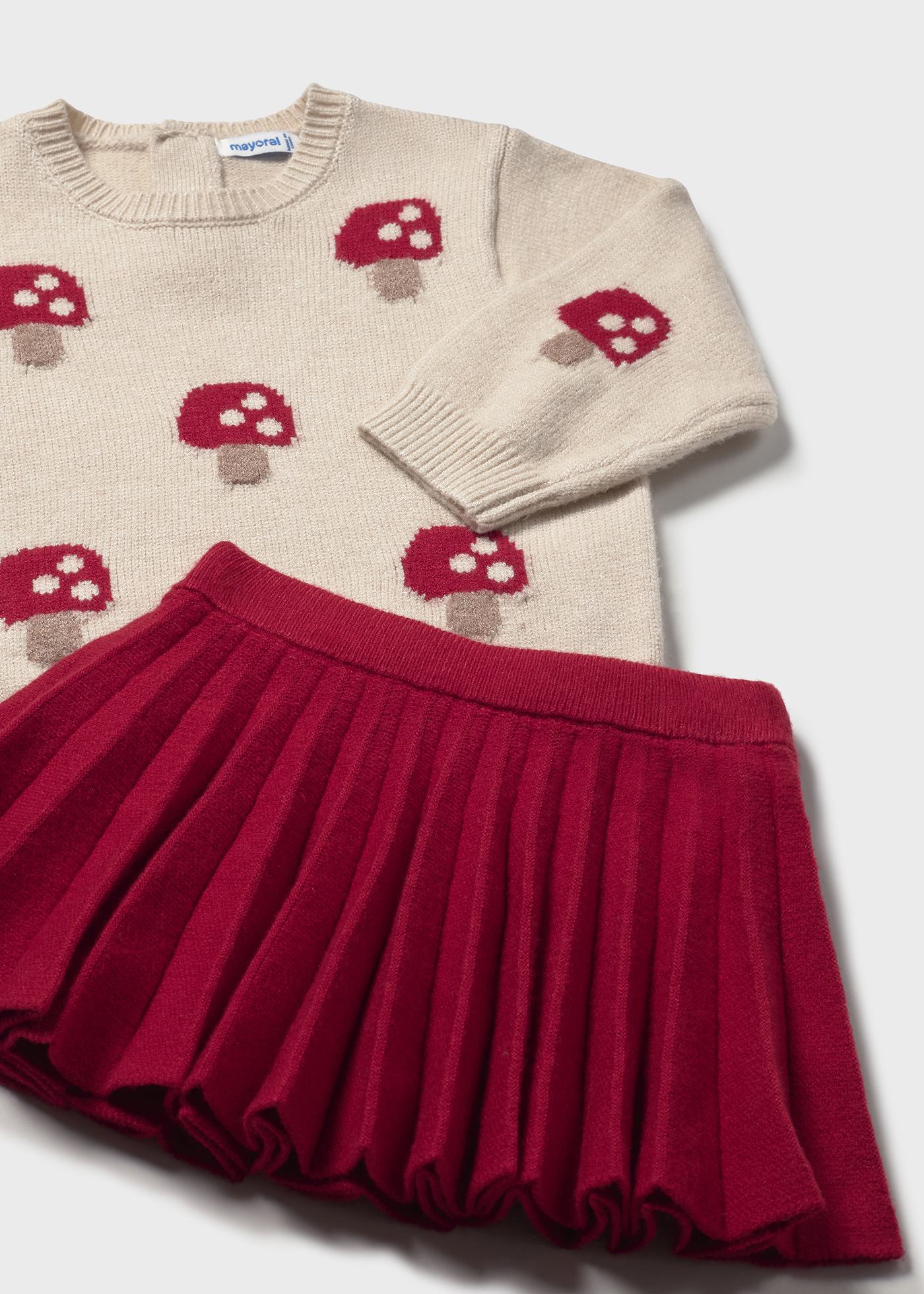 Conjunto falda tablas y jersey bebé