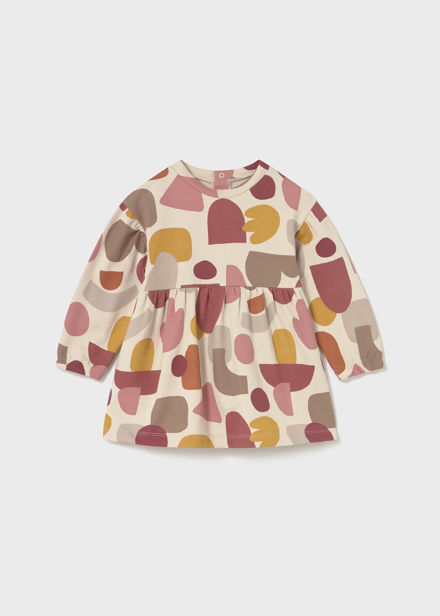 Vestido felpa estampado bebé