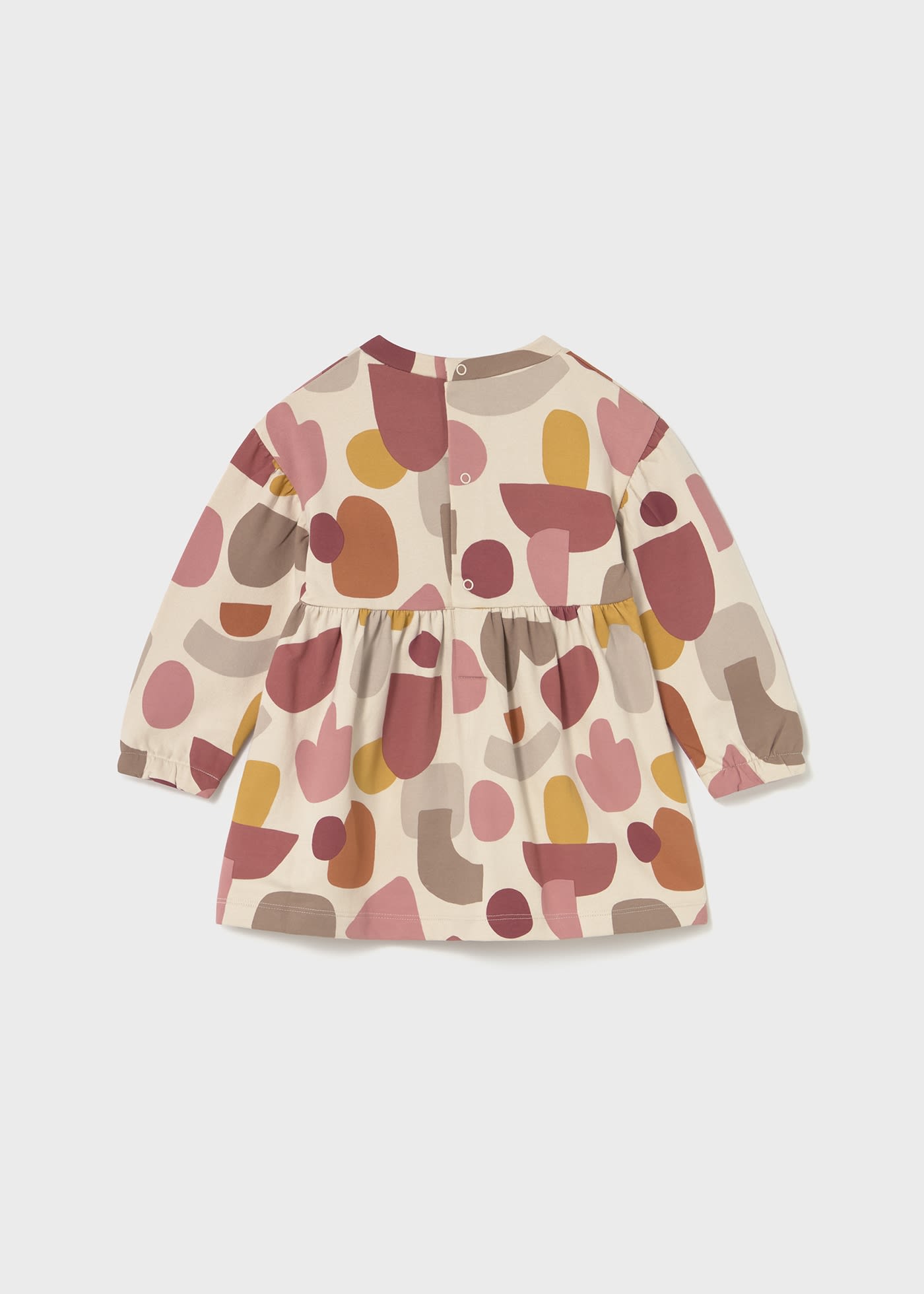 Vestido felpa estampado bebé