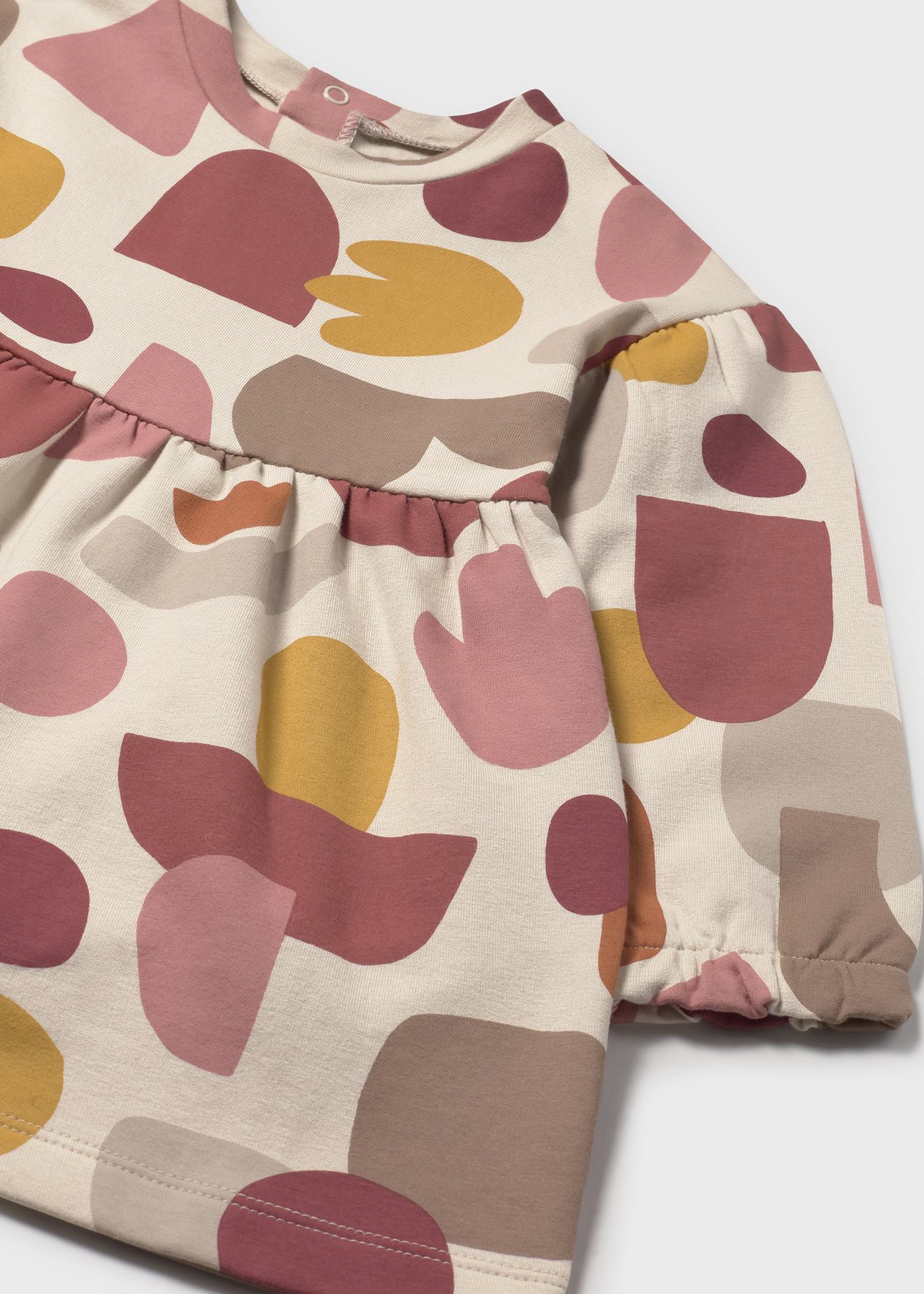 Vestido felpa estampado bebé