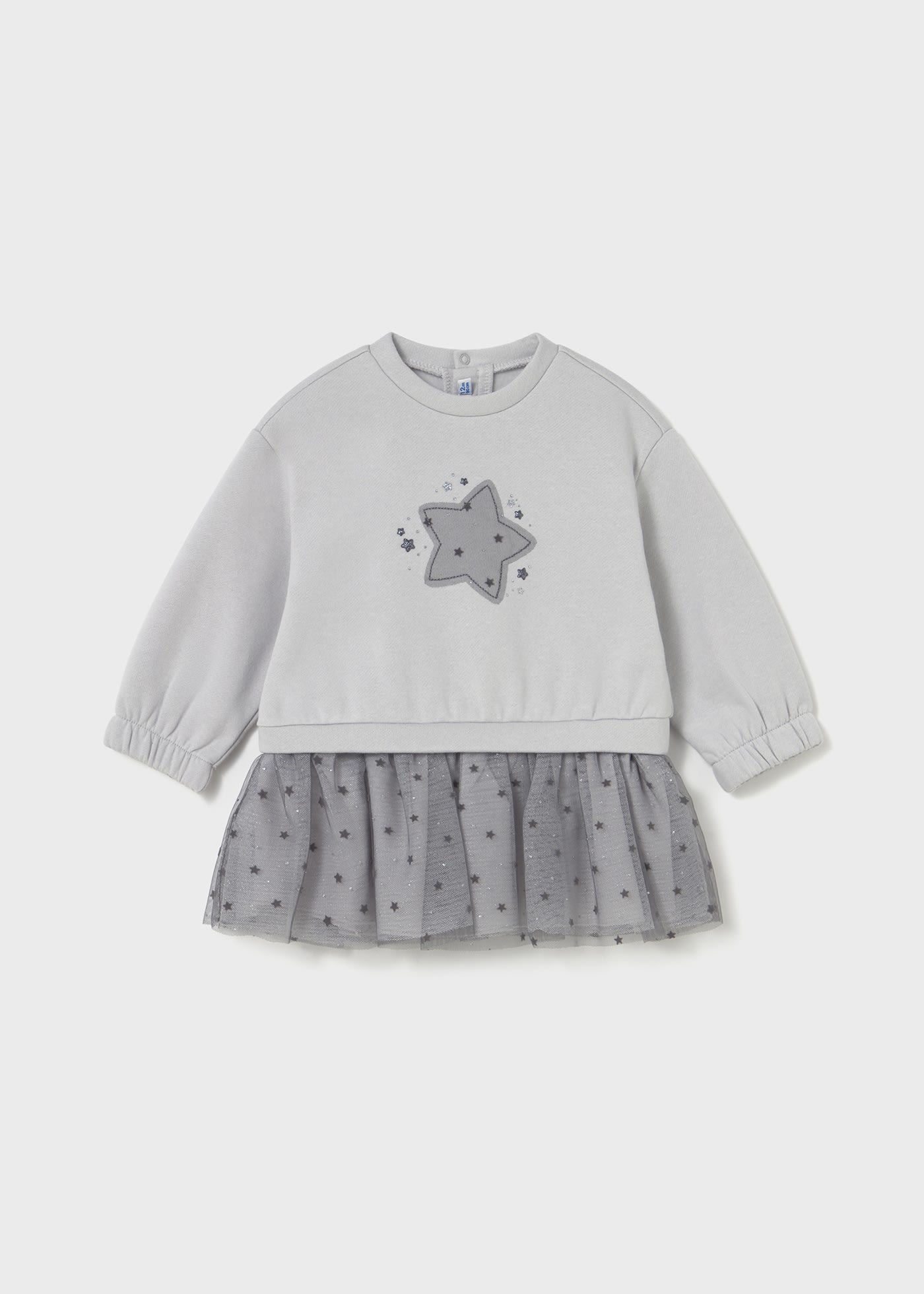 Vestido combinado tul estrella bebé