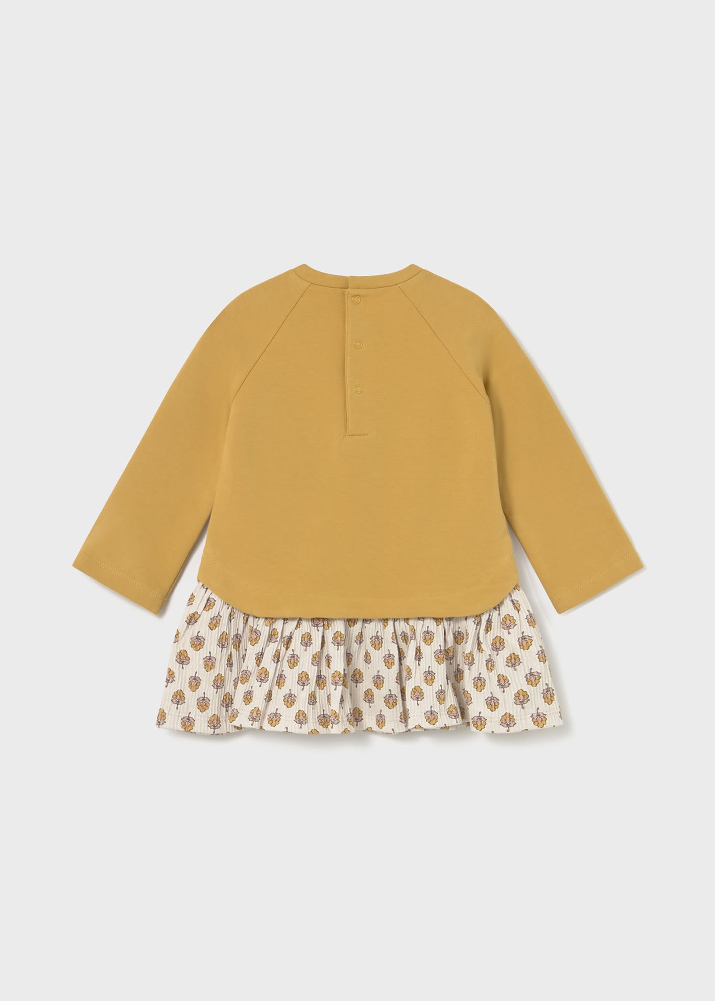 Vestido felpa combinado bebé