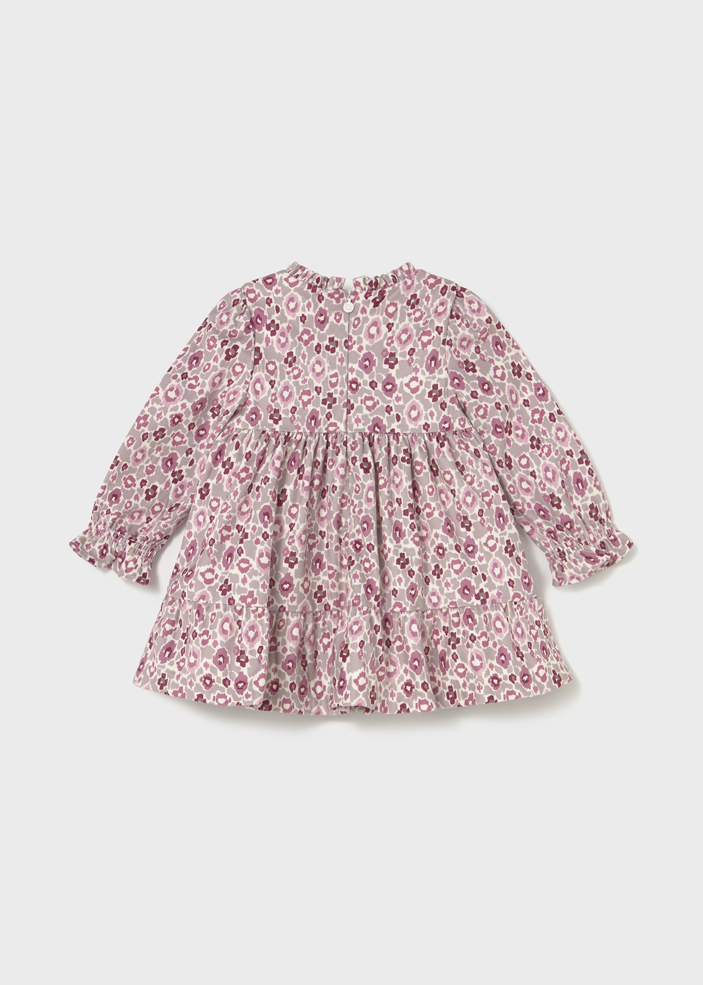 Vestido terciopelo con volantes bebé