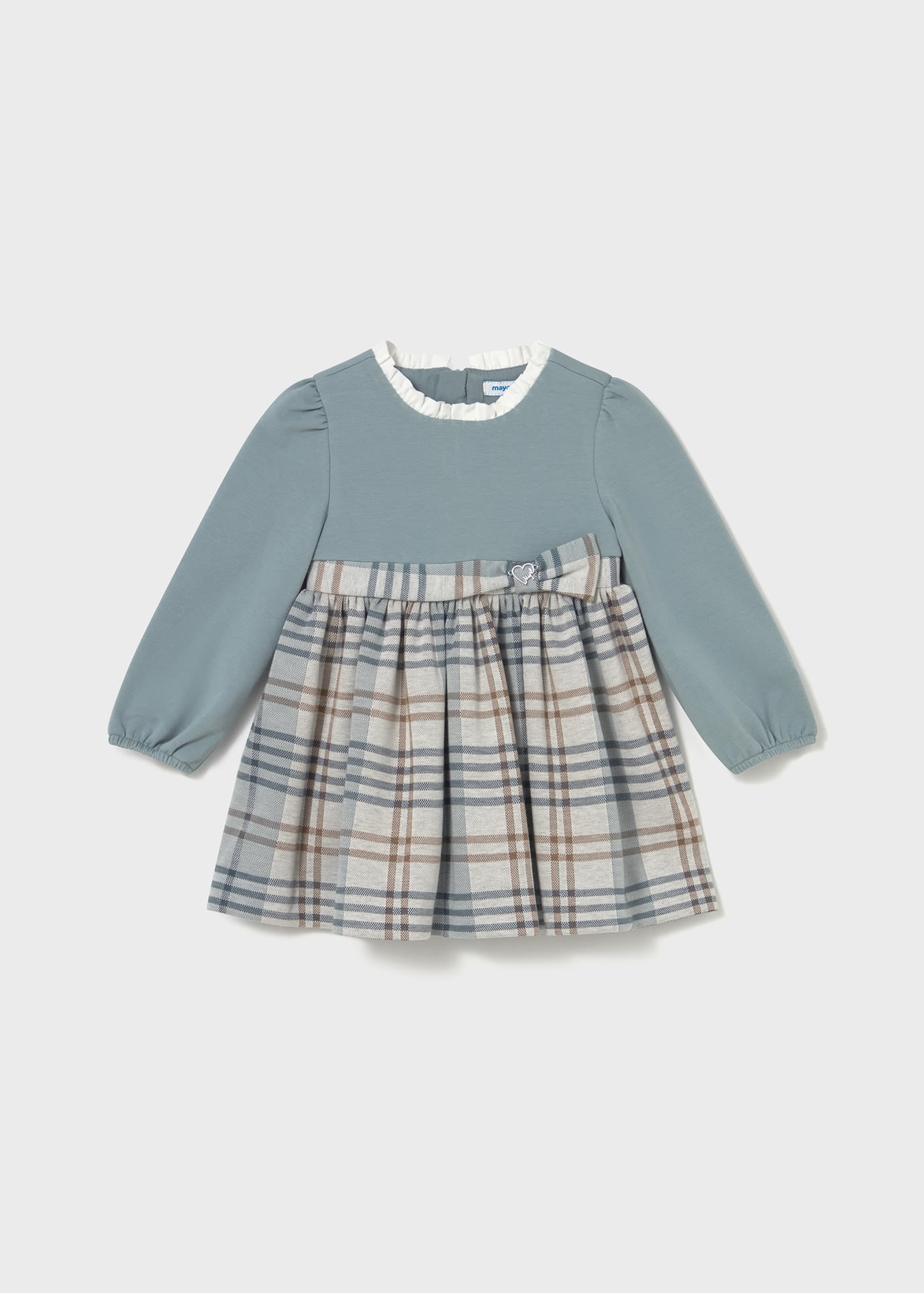 Kombi-Kleid kariert Baby