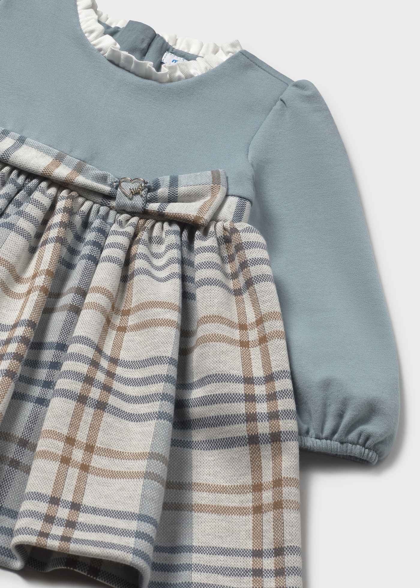 Kombi-Kleid kariert Baby