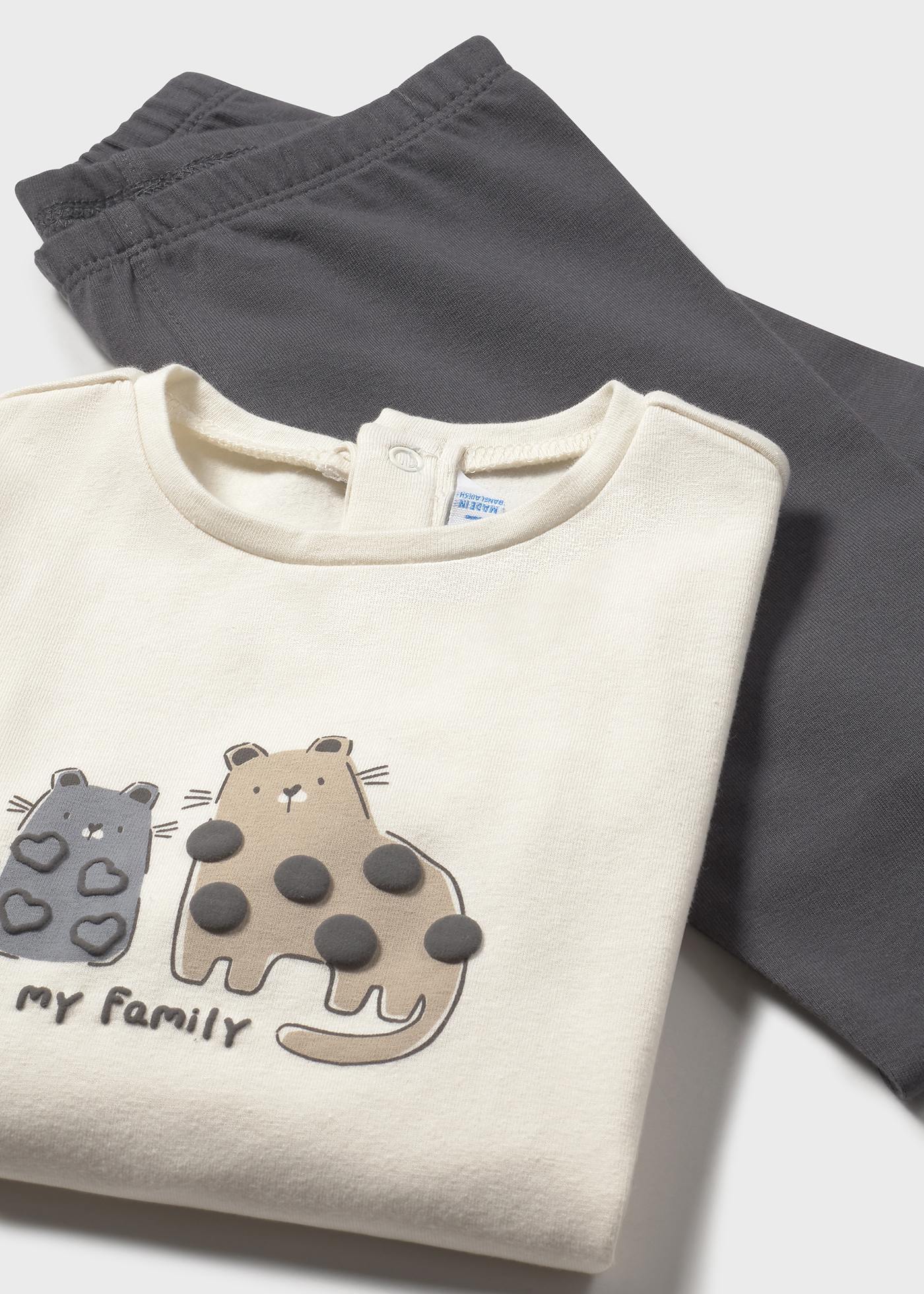 Komplet 3-częściowy w groszki dla niemowlęcia Komplet 3-częściowy w groszki dla niemowlęcia