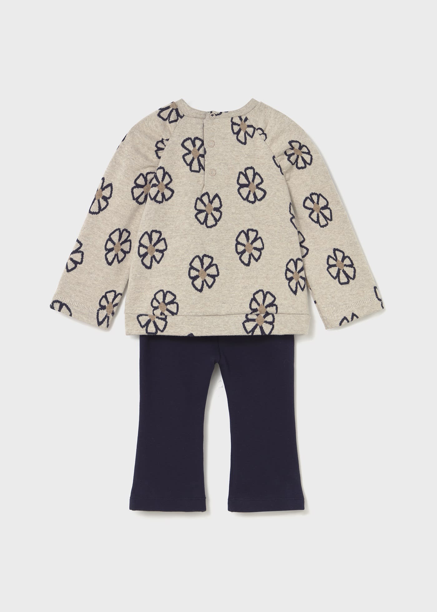 Baby legging and printed jumper set
