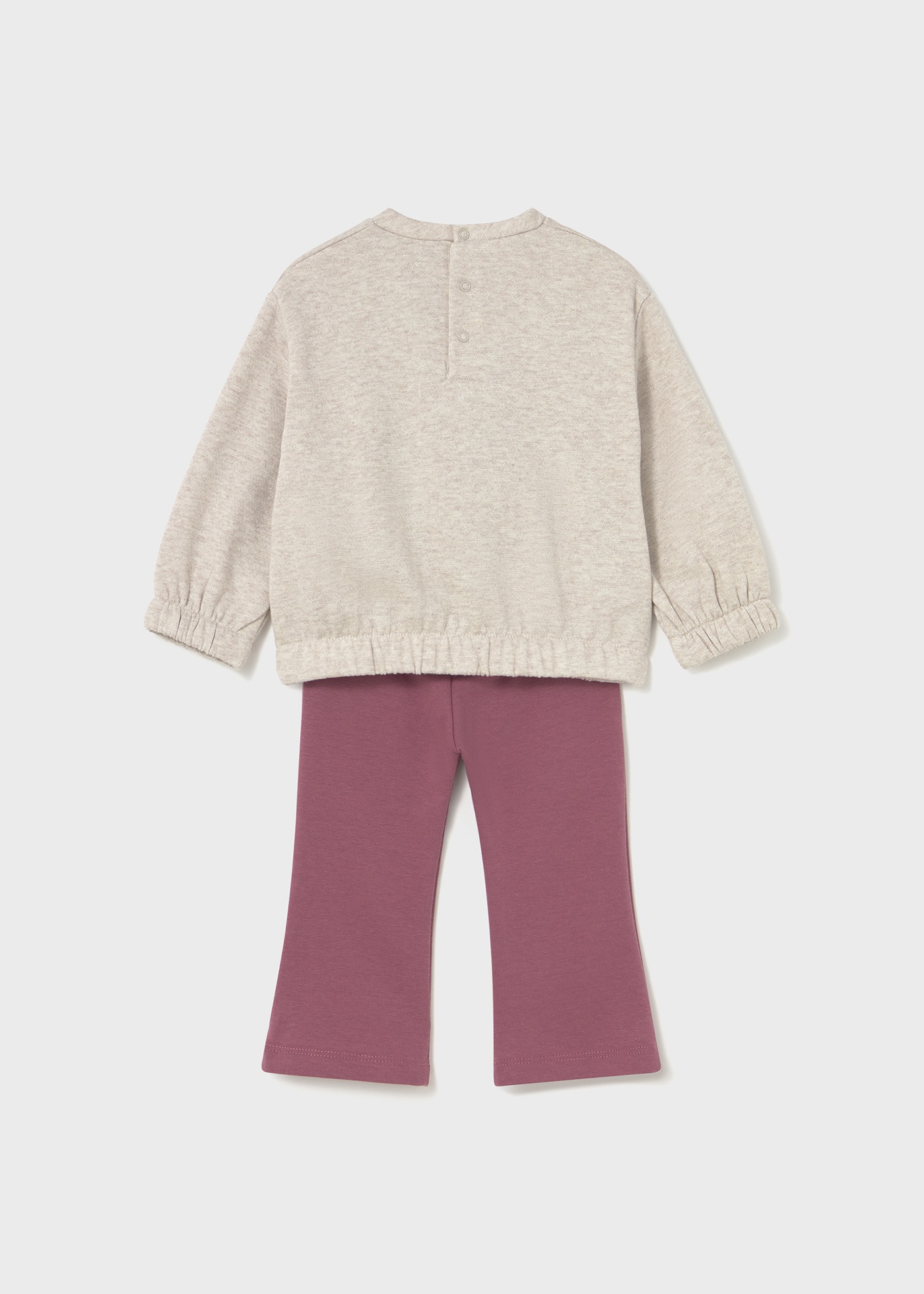 Set Leggings mit Schlag und Sweatshirt Baby