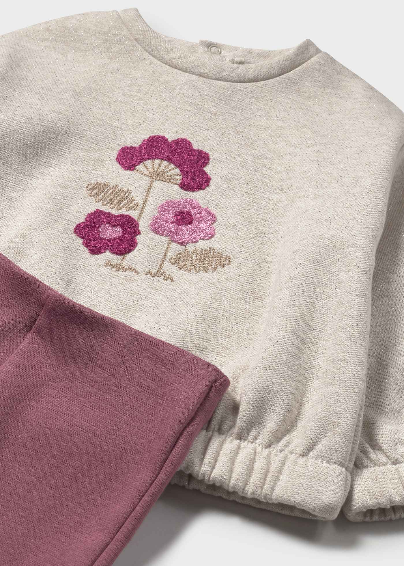Set Leggings mit Schlag und Sweatshirt Baby
